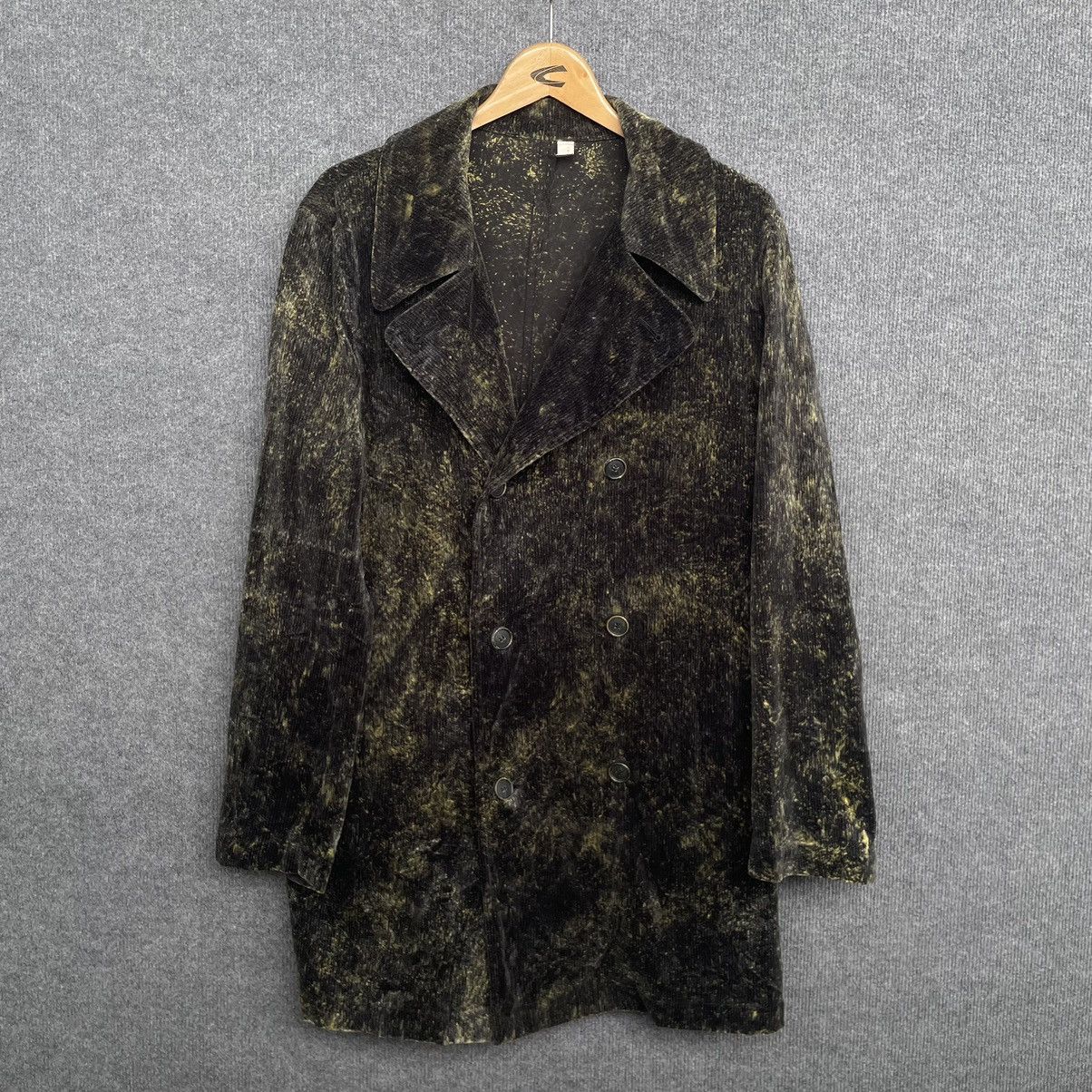 Beauty Beast × If Six Was Nine × Japanese Brand Trigger Abstract Motive Corduroy Long Coat Made in Japan Size US L / EU 52-54 / 3 - 1 Thumbnail