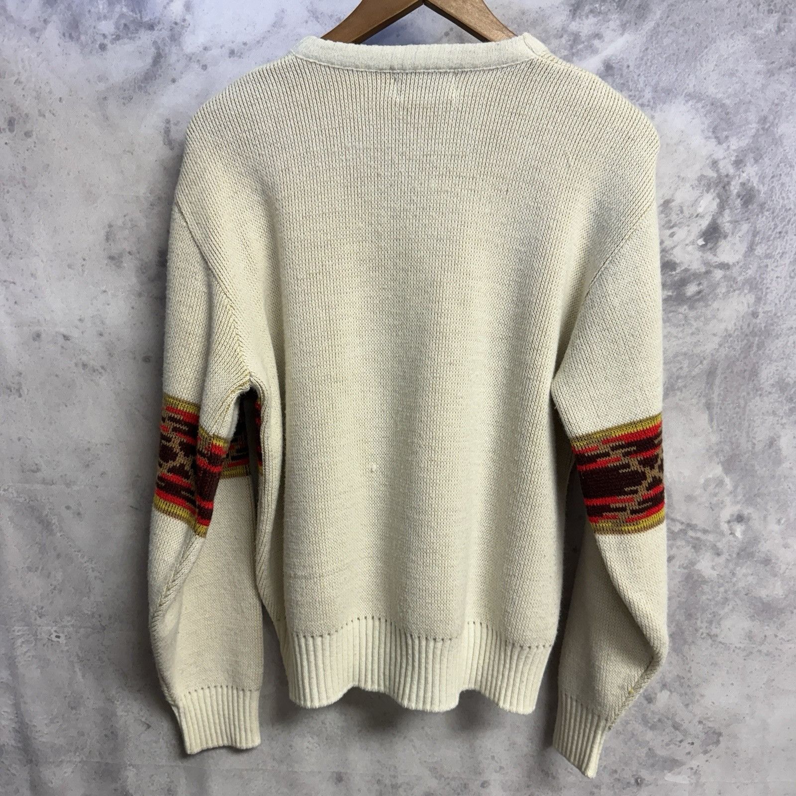 Vintage Vintage Victoria Dry Goods Aztec Sweater Adult Large White Size US L / EU 52-54 / 3 - 2 Thumbnail