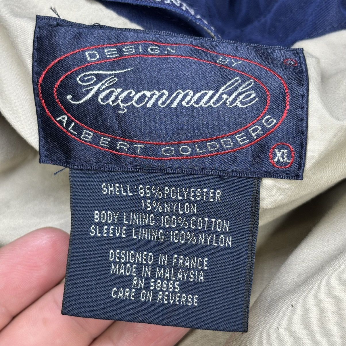 Faconnable Faconnable Albert Goldberg Jacket Men XL Blue Coat/Rain coat Size US XL / EU 56 / 4 - 2 Thumbnail