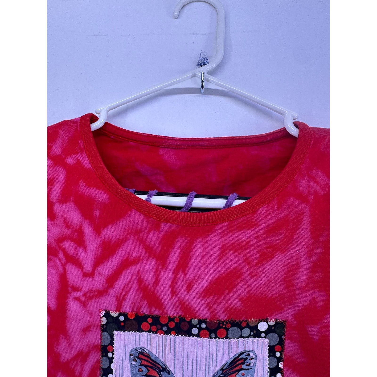 & Other Stories Framed Butterfly Red Tie Dye Shirt Size M/L Size M / US 6-8 / IT 42-44 - 6 Thumbnail