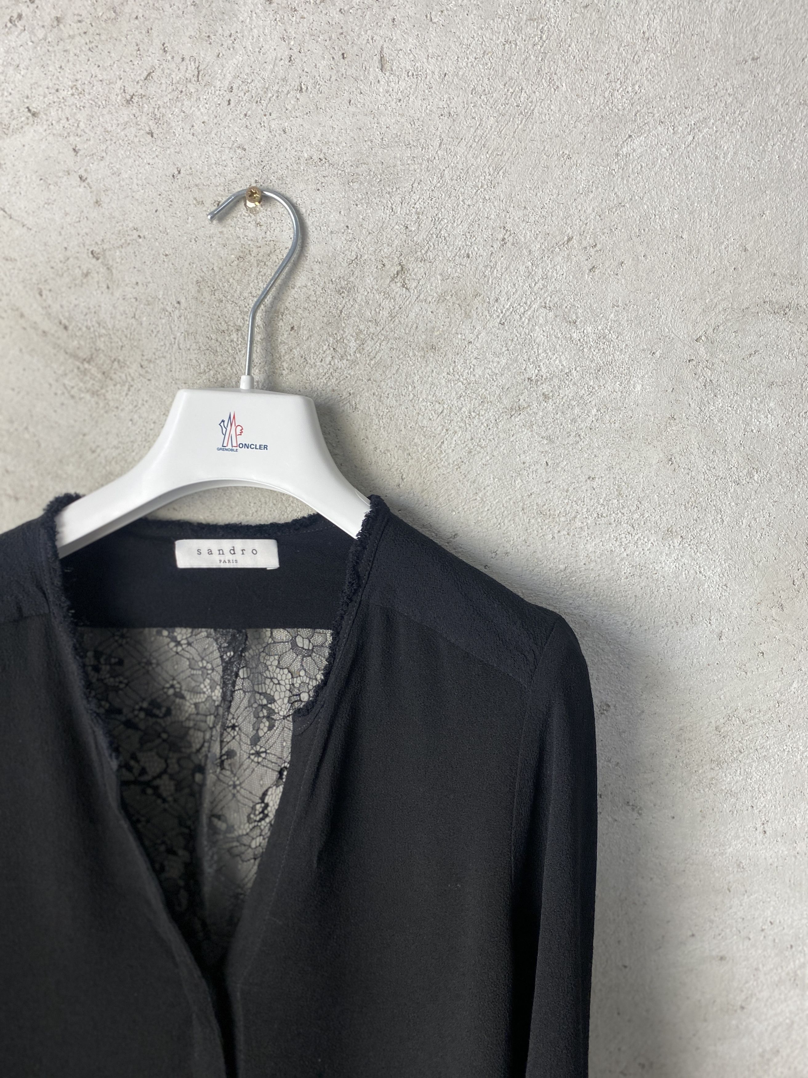 Sandro Sandro lace shirt blouse formal casual Size L / US 10 / IT 46 - 2 Thumbnail
