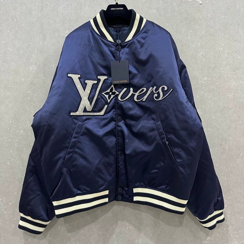 Louis Vuitton Louis Vuitton Diamond Letter Bomber Jacket -dmc Size US XL / EU 56 / 4 - 1 Thumbnail