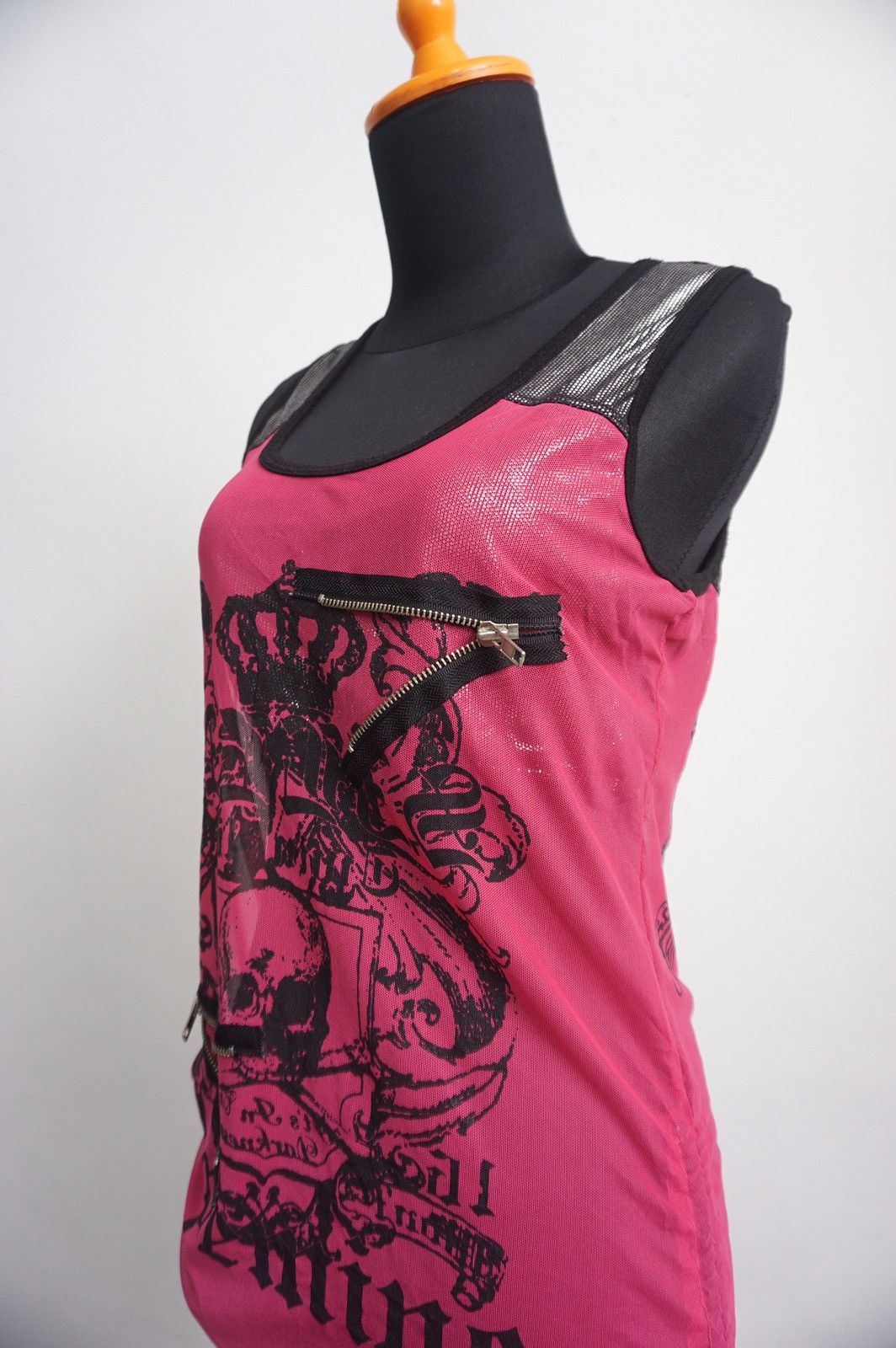 If Six Was Nine Y2K punk mesh tanktop Size S / US 4 / IT 40 - 2 Thumbnail