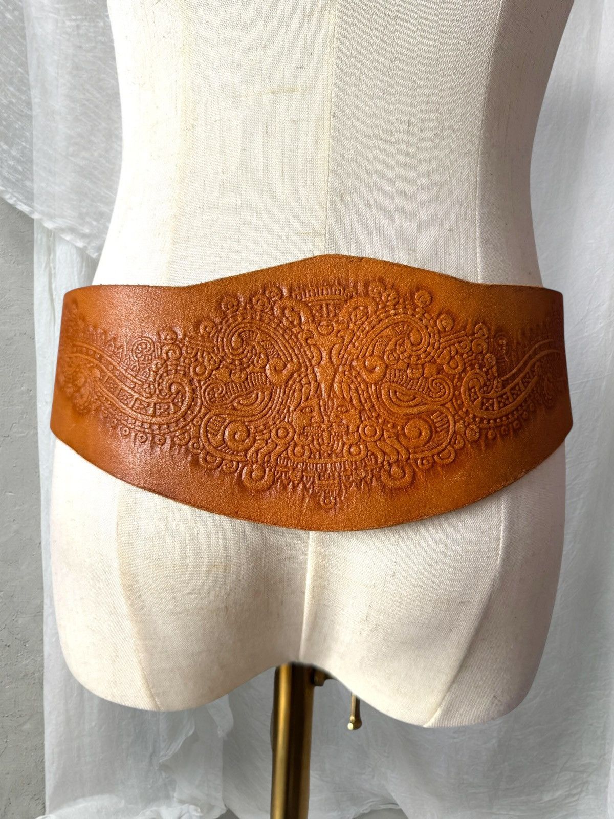 Diesel Diesel Vintage Archive Cow Leather Western Cowgirl Wide Belt Size ONE SIZE - 3 Thumbnail