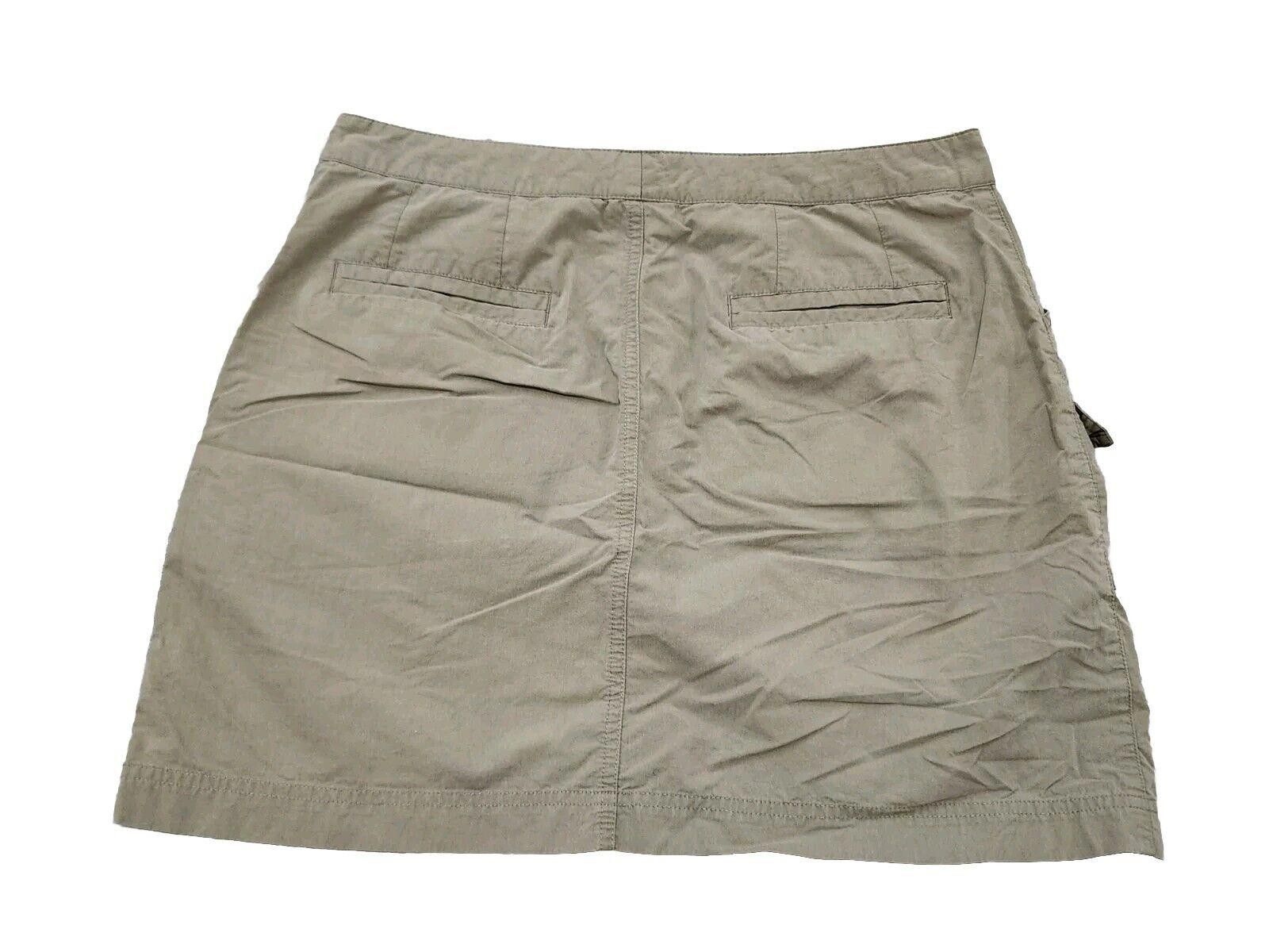 Designer Vintage Alpine Designs Cargo Skirt Large Khaki Y2k Short Size 36" / US 14 / IT 50 - 3 Thumbnail