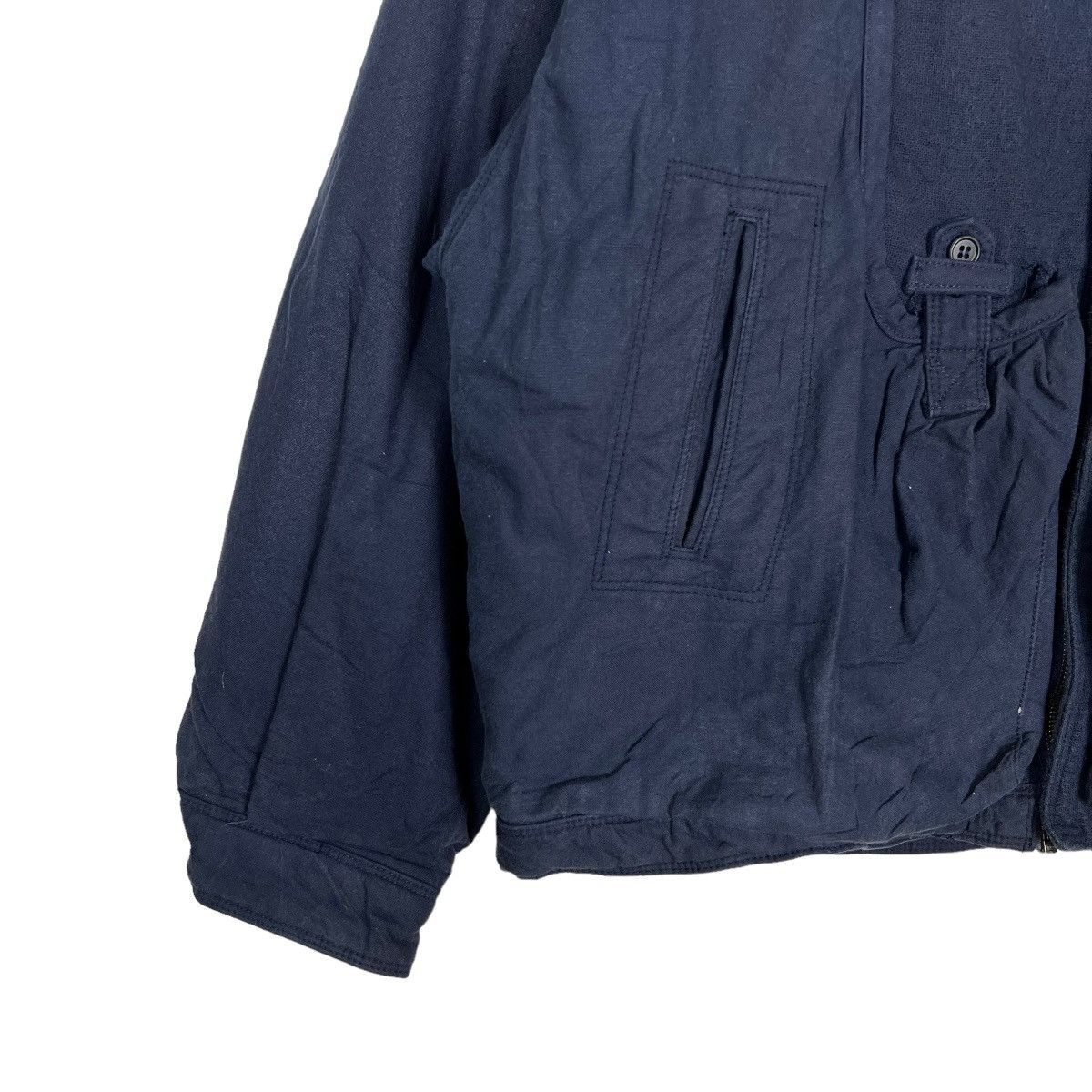 Issey Miyake RARE VINTAGE 80s GA-Z STYLE BLUE WAY CRONICAL BOMBER JACKET Size US L / EU 52-54 / 3 - 4 Thumbnail