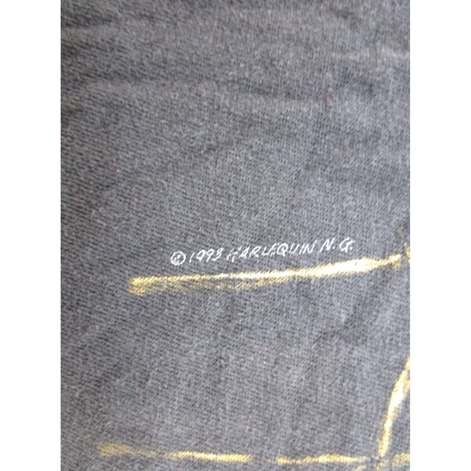 Hanes VINTAGE 90s Wolf Nature Graphic Tee Hanes T-Shirt Mens XL Black Cotton Crew Neck Short Sleeve Shirt Nature 90s Mens Size US XL / EU 56 / 4 - 3 Thumbnail