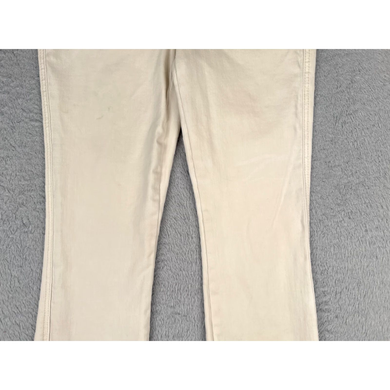 Vintage Chicos Jeans Women Bootcut 2 R Beige Denim 26x28 Mid Rise 26 28 Cotton Blend 5-Pocket Designer Cowboy Southwestern American Regular Size 26" / US 2 / IT 38 - 3 Thumbnail