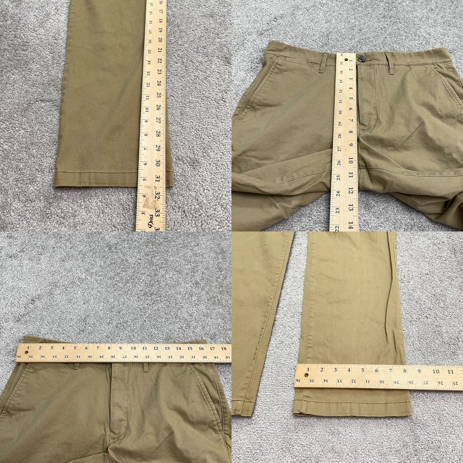 Vintage Goodfellow & Co The Every Wear Chino Pants Mens 32x32 Brown Straight Leg Stretch Size US 32 / EU 48 - 8 Thumbnail