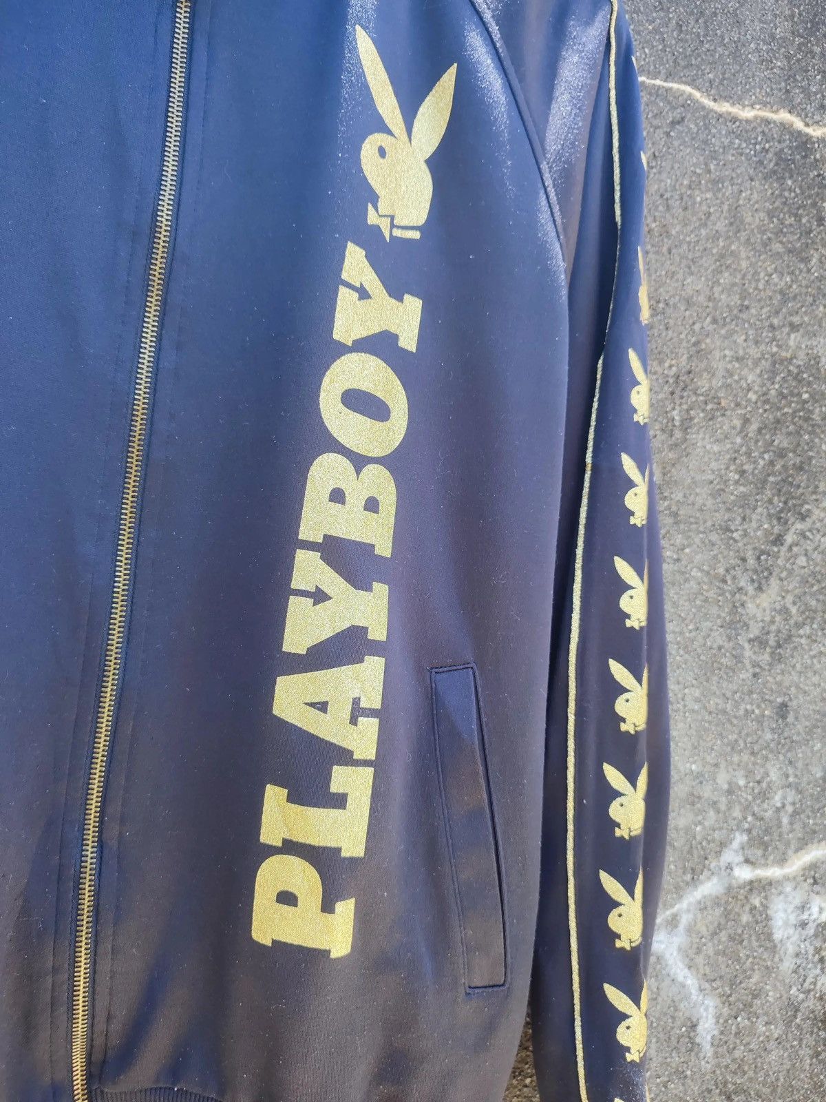 Playboy × Vintage Vintage Playboy Track Jacket Black/Gold (2000s) Size US M / EU 48-50 / 2 - 3 Thumbnail