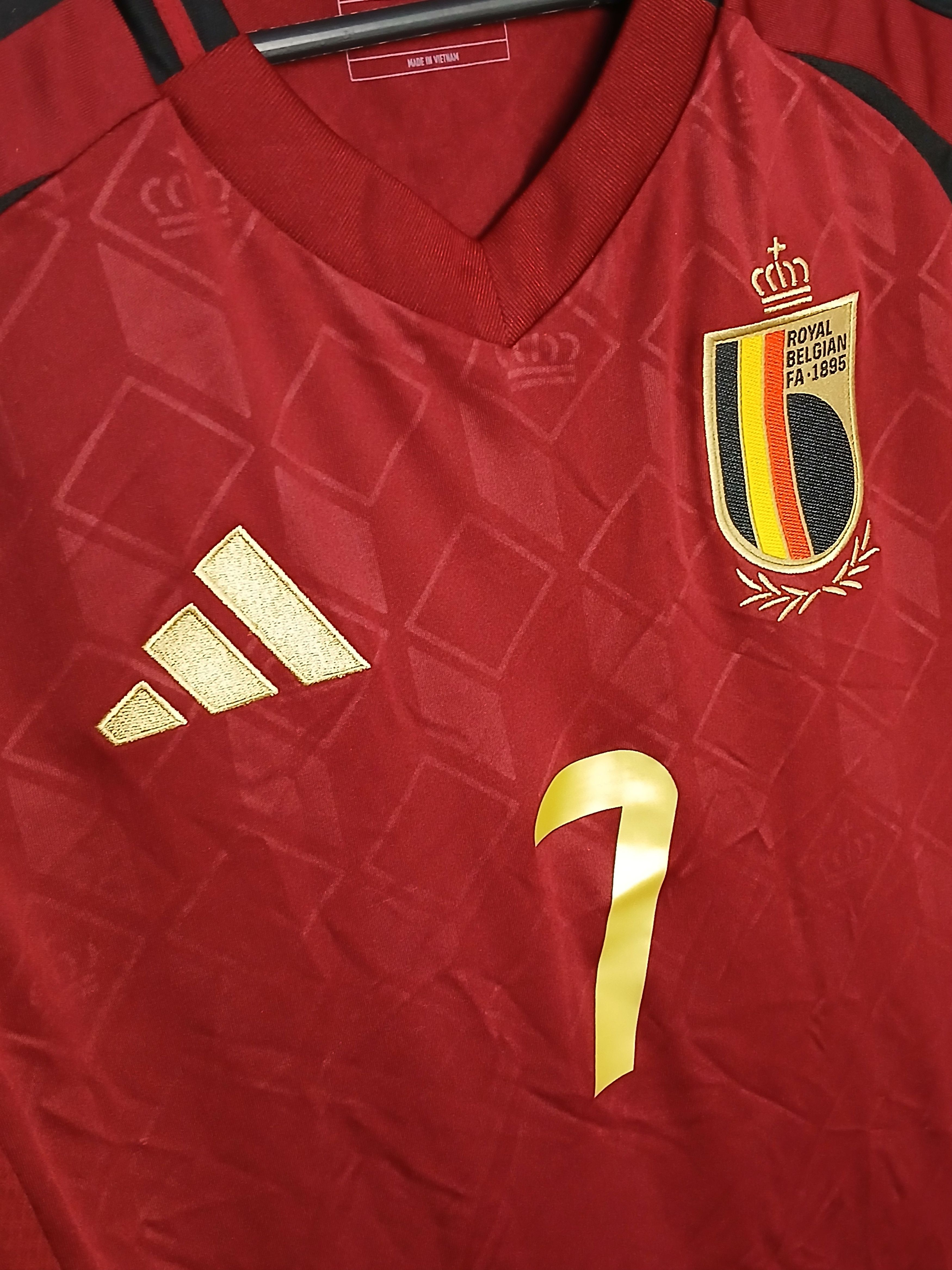 Adidas New Belgium 2024 Home De Bruyne Football Jersey T-Shirt Size US XS / EU 42 / 0 - 4 Thumbnail