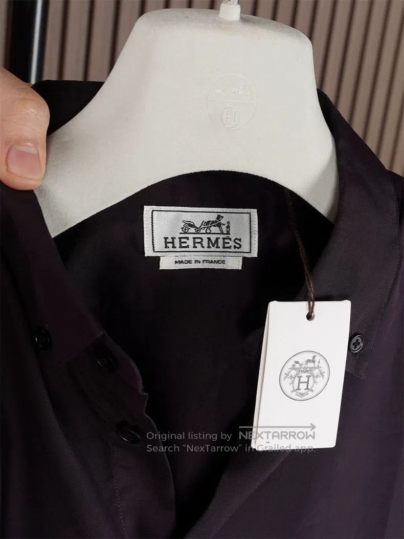 Hermes Hermes size 40 Men's Pure Cotton Shirt Size US XXS / EU 40 - 3 Thumbnail