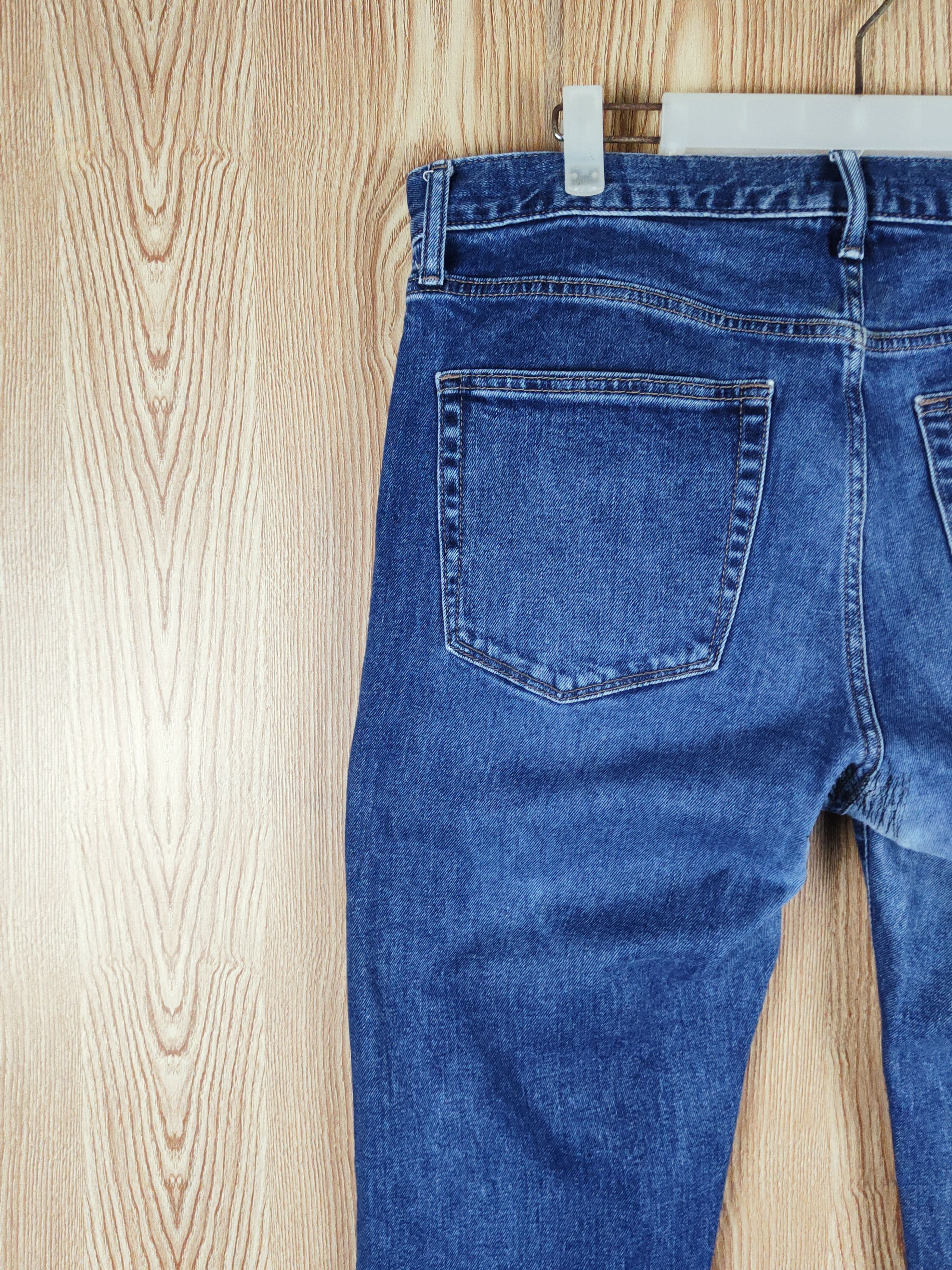 Japanese Brand Uniqlo Blue Distressed Ripped Jeans #S2724 Size US 35 - 9 Thumbnail
