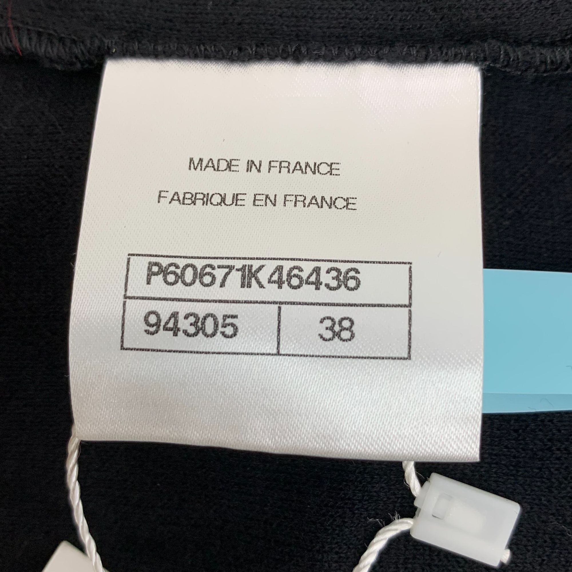 Chanel Chanel Black Diamond-Patterned Flocked Cotton Round-Neck Sho Size S / US 4 / IT 40 - 3 Thumbnail