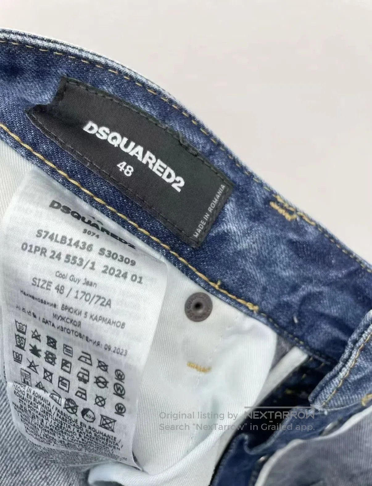 Dsquared2 Blue Distressed Denim Jeans Size 30. Size US 30 / EU 46 - 7 Thumbnail
