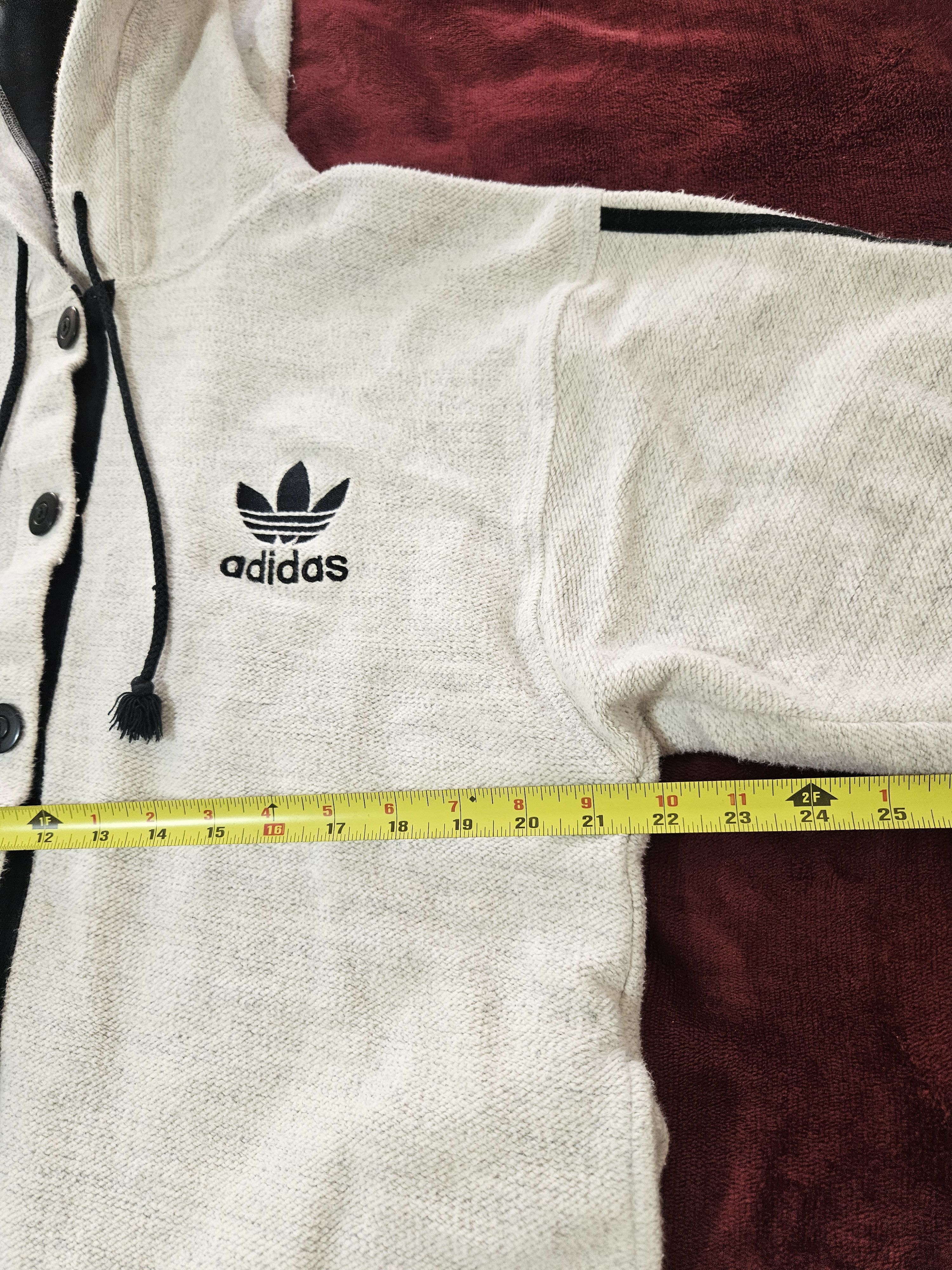 Adidas 90s Adidas Cardigan Hoodie Jacket Mens M Sweater Button Up Size US M / EU 48-50 / 2 - 6 Thumbnail