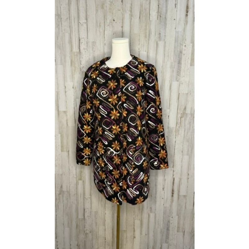 Hutch Anthropologie Women's XS Floral Embroidered Overcoat Size XS / US 0-2 / IT 36-38 - 5 Thumbnail