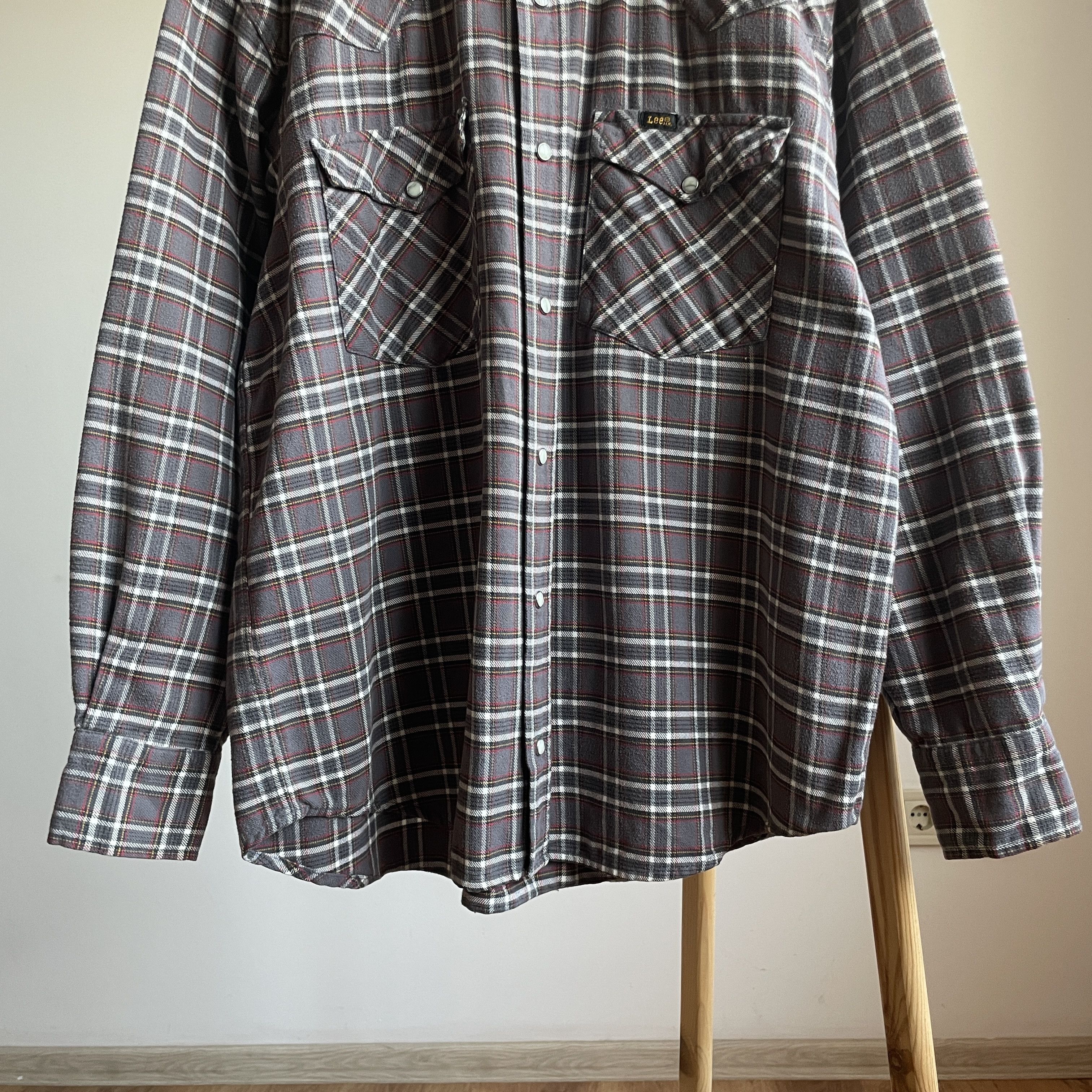 Lee Lee Vintage Checkered Western Heavy Flannel Shirt Size M Size US M / EU 48-50 / 2 - 5 Thumbnail