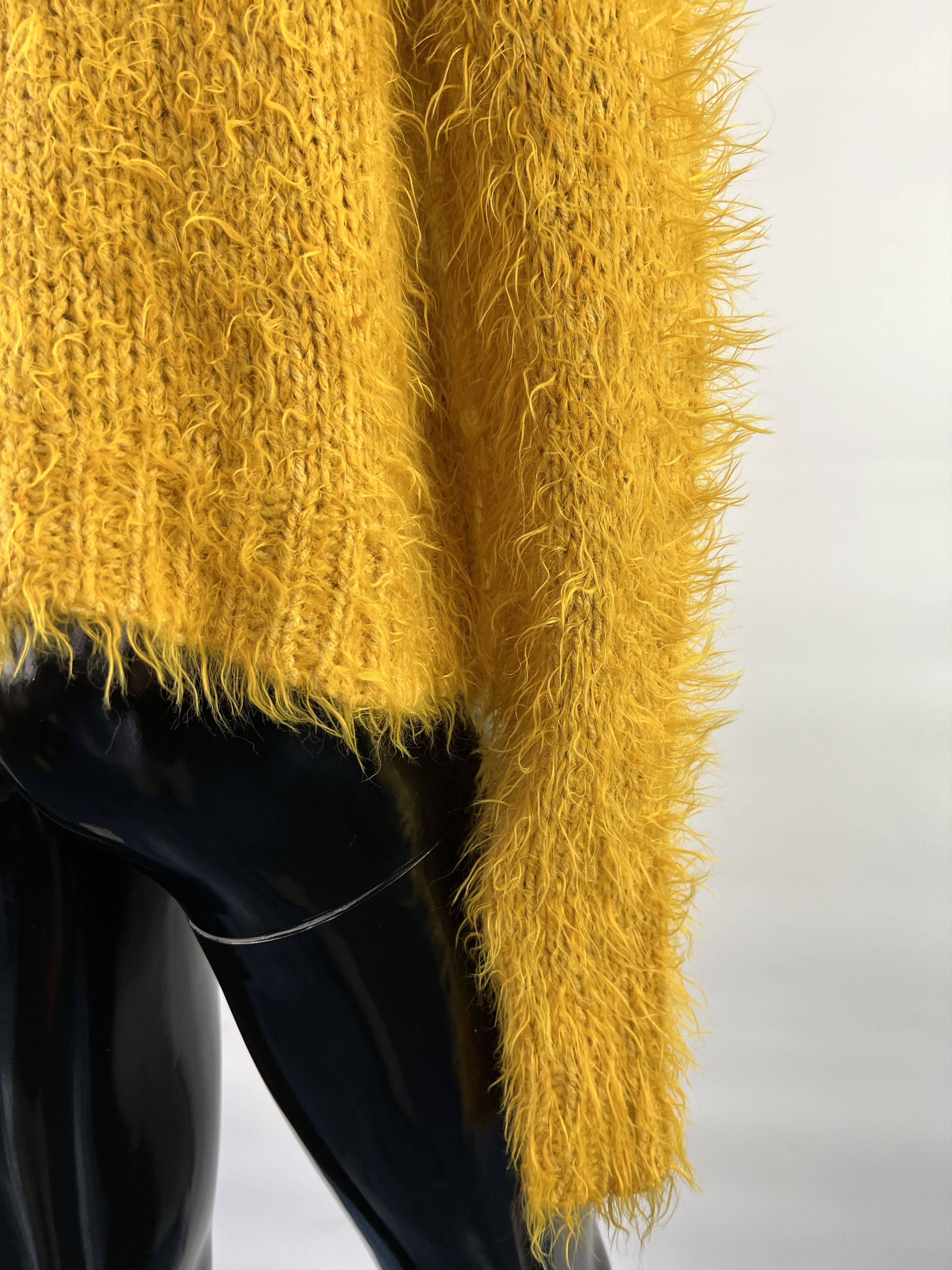 Homespun Knitwear × Sandro Sandro Ferrone Women's Yellow Sweater Size L Size L / US 10 / IT 46 - 5 Thumbnail