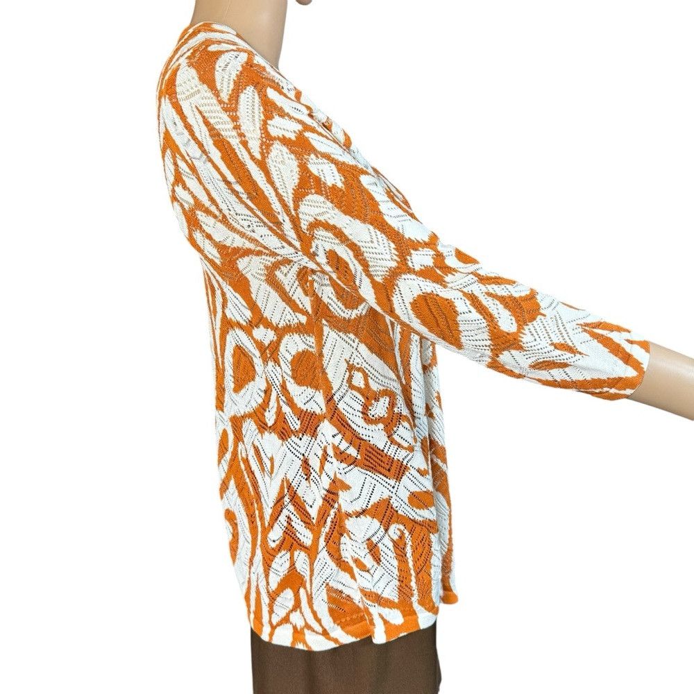 Chicos New Chico's Summer Romance Abstract Cardigan Size 0 US S Size S / US 4 / IT 40 - 3 Thumbnail