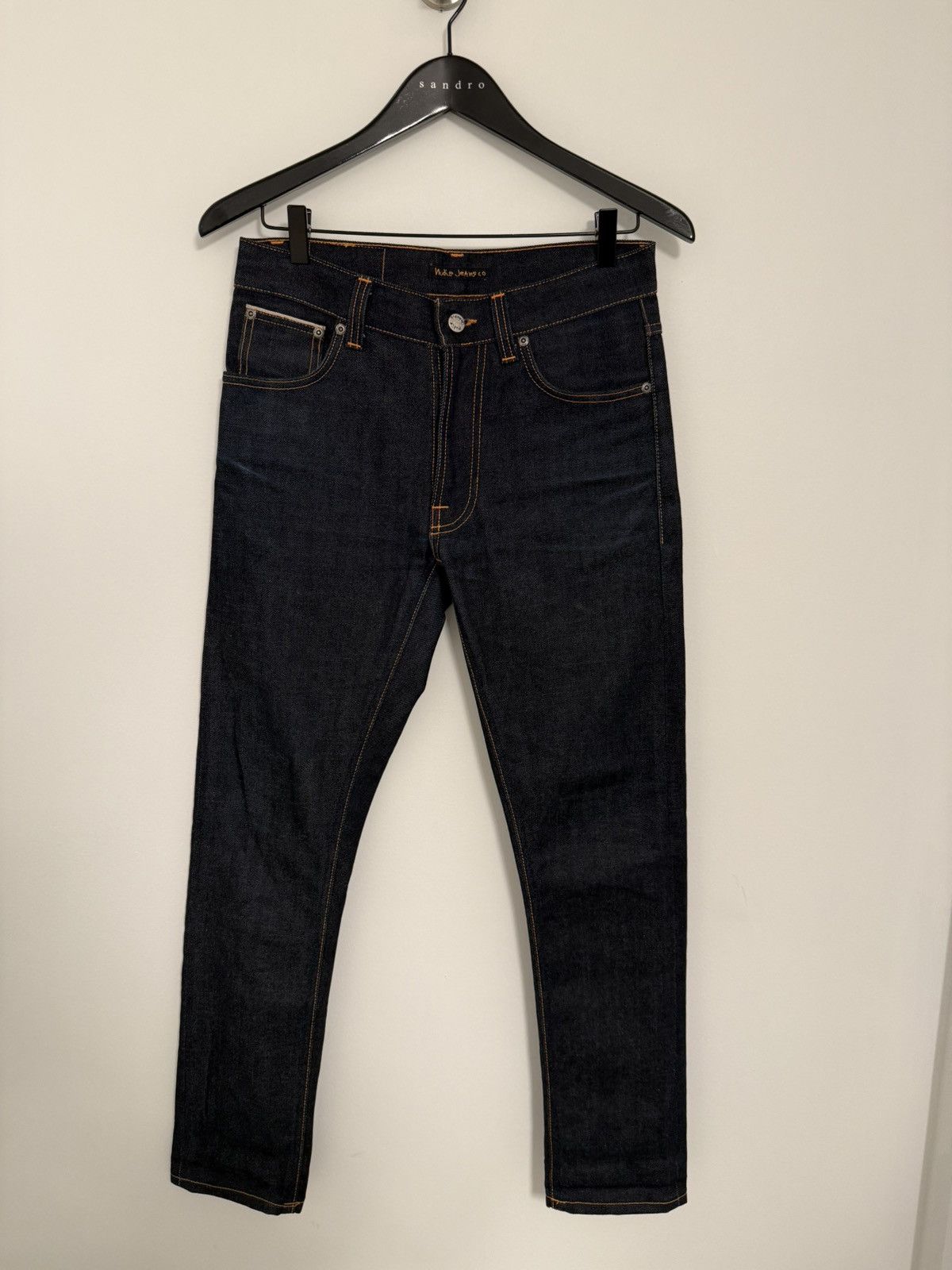 Nudie Jeans Nudie Jeans Lean Dean Dry Japan Selvage – Raw Indigo Size US 29 - 1 Thumbnail