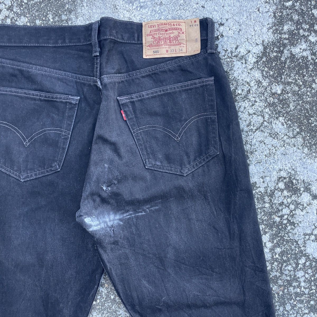 Levi's Vintage Levis 501 Distressed Denim Size US 33 - 8 Thumbnail