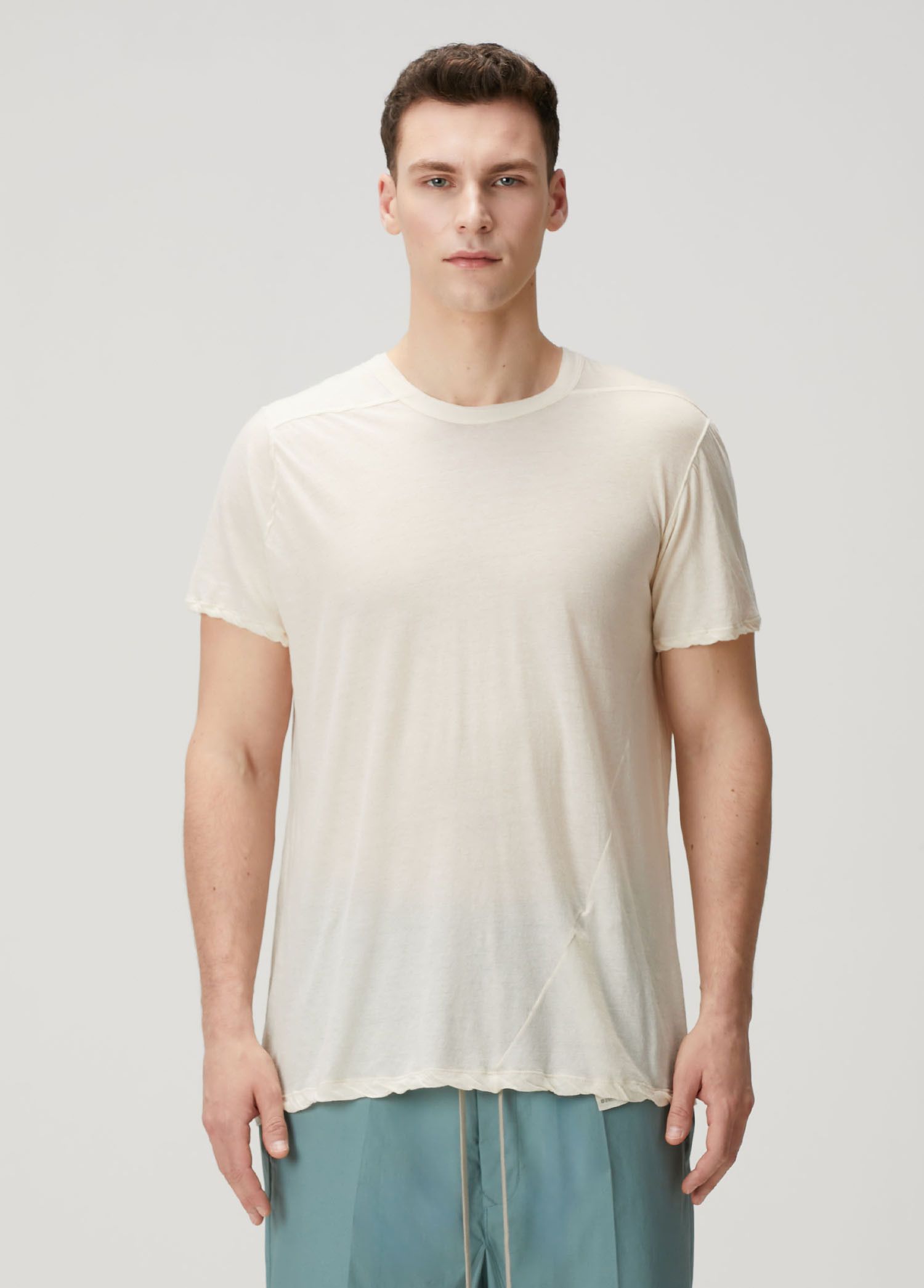 Rick Owens RICK OWENS ecru white super lightweight t-shirt Large q Size US L / EU 52-54 / 3 - 1 Thumbnail