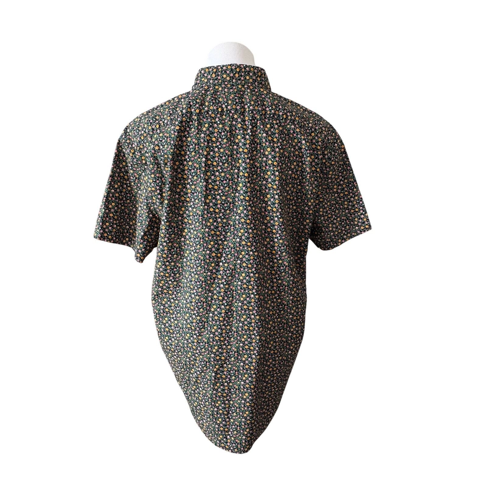 J.Crew J. Crew Collared Classic Flex Washed Green Floral Shirt sx L Size US L / EU 52-54 / 3 - 4 Thumbnail