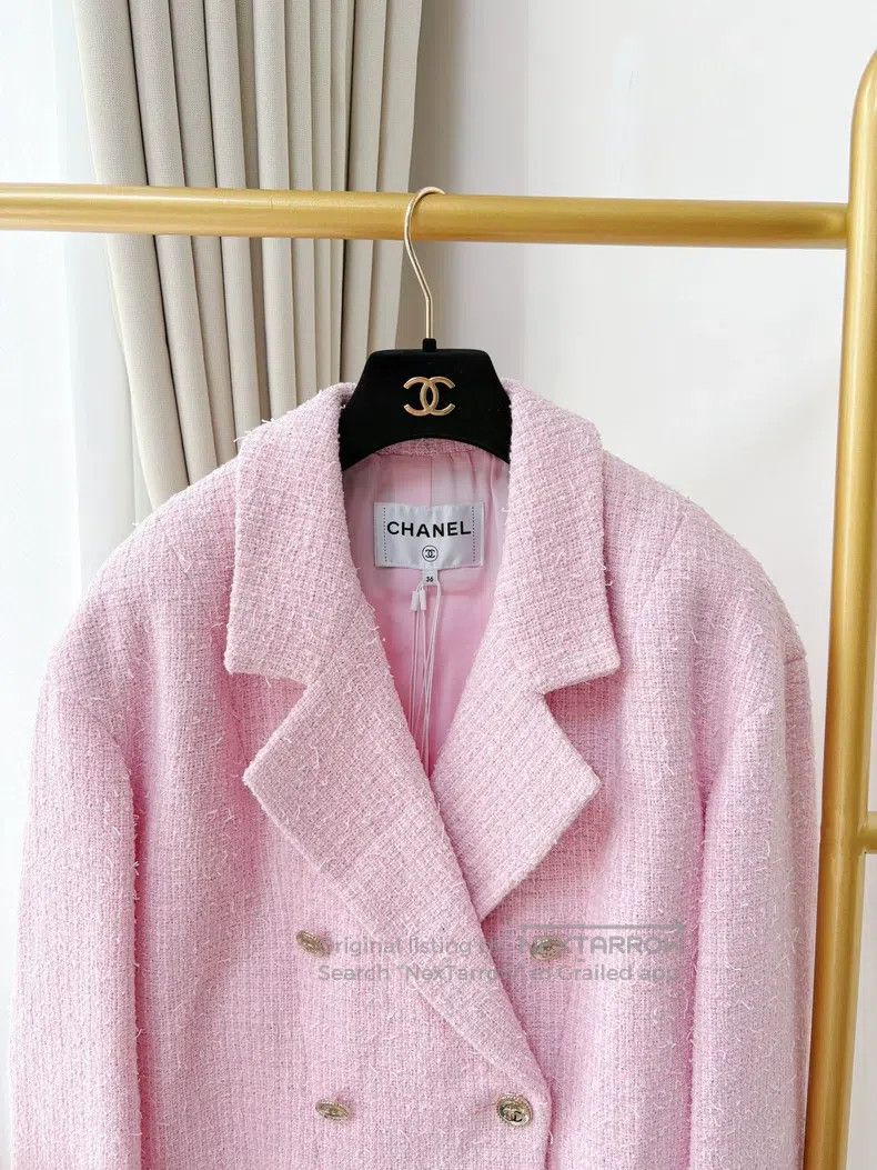 Chanel Chanel 21S spring and summer cherry blossom pink double-br Size XS / US 0-2 / IT 36-38 - 4 Thumbnail