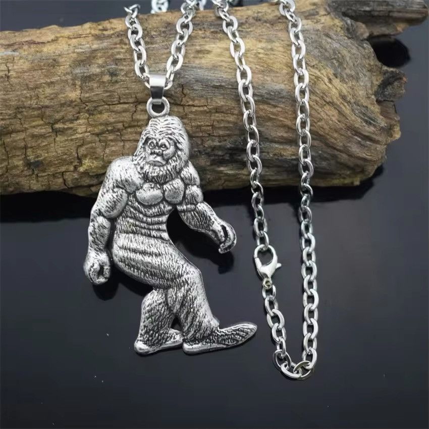 Jewelry Bigfoot Pendant Alloy Necklace Size ONE SIZE - 1 Thumbnail