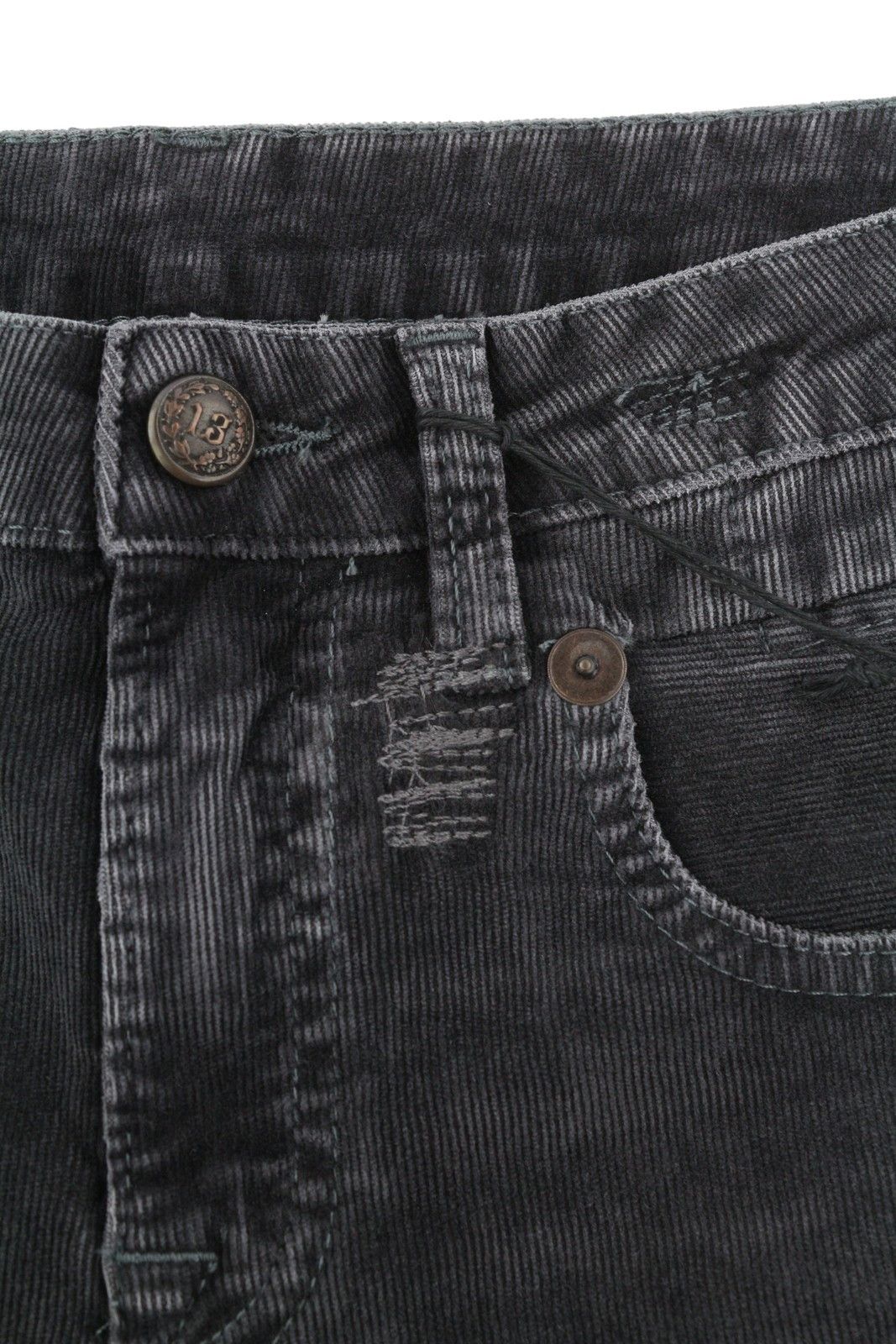 R13 BOY STRAIGHT 26 Obsidian Stretch Cord Faded FW25 86618 Size 26" / US 2 / IT 38 - 11 Thumbnail