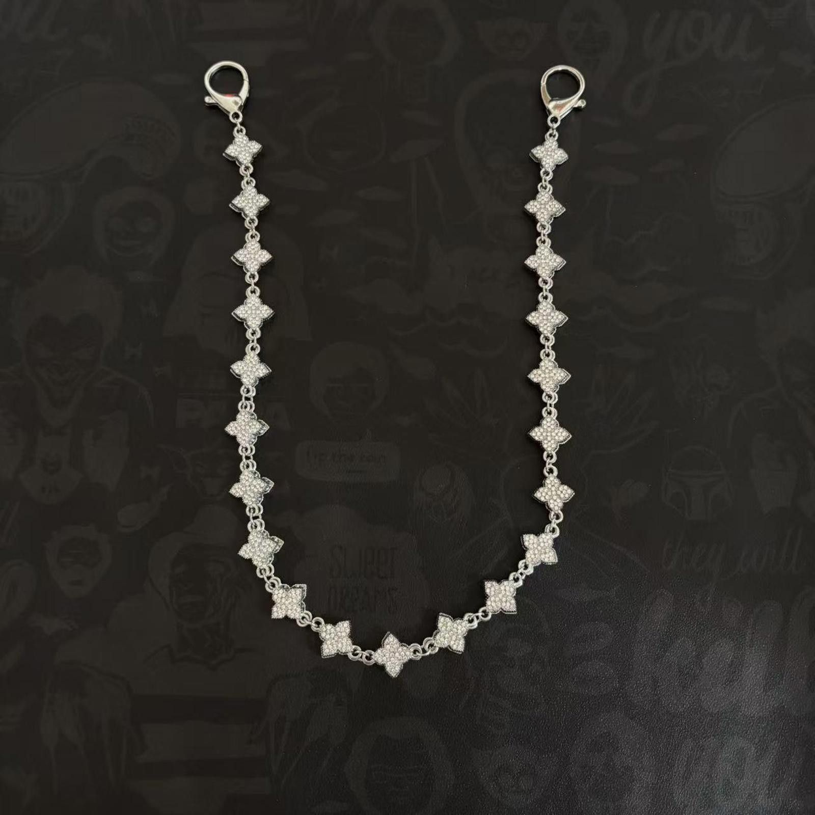 Jewelry Silver Men's Chain Accessory with Clasp, Stylish Chain Size ONE SIZE - 3 Thumbnail