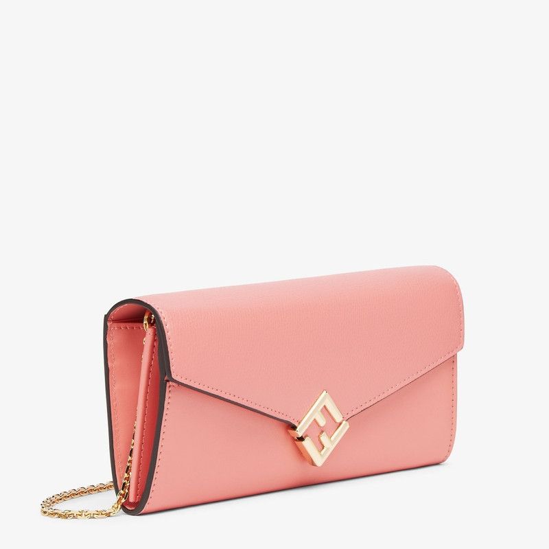 Fendi o1s1wg111225 Size:OS/FF Continental With Chain in Pink Size ONE SIZE - 2 Thumbnail