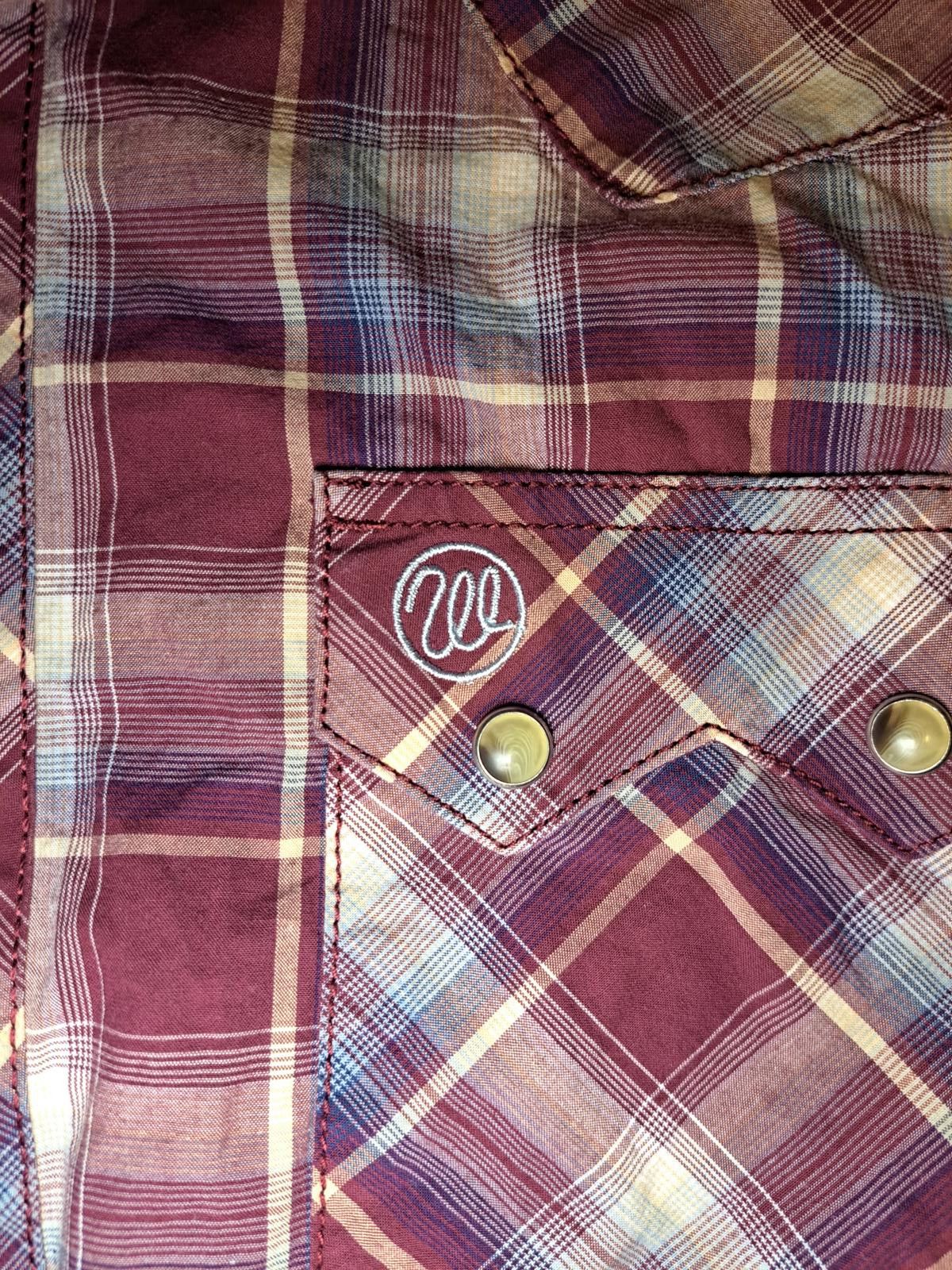 Wrangler Wrangler Pearl Snap Shirt Mens Large Red Plaid Cotton Size US L / EU 52-54 / 3 - 3 Thumbnail