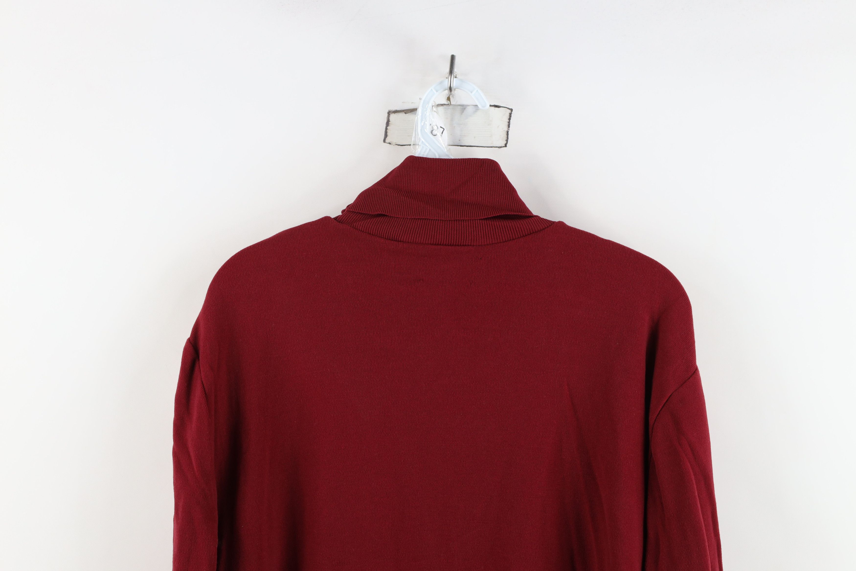 Vintage Vintage 60s 70s Streetwear Lon Knit Turtleneck Shirt Red USA Size US L / EU 52-54 / 3 - 10 Thumbnail