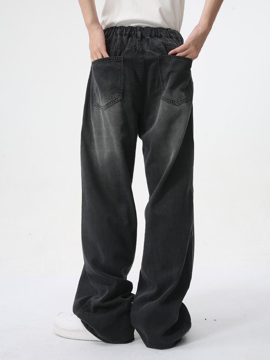 Japanese Brand Men's American style black straight leg loose jeans Size US 32 / EU 48 - 5 Thumbnail