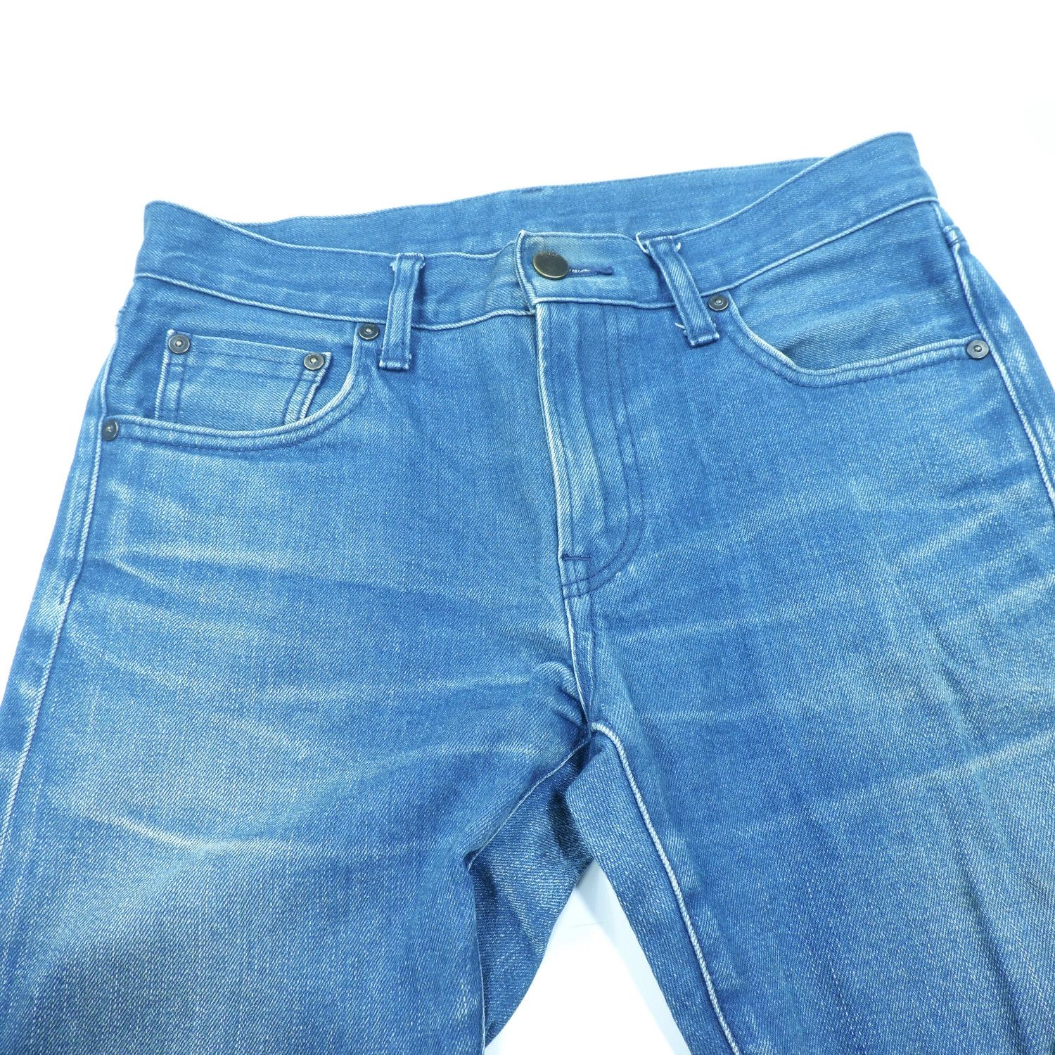 Kaihara Denim UNIQLO BY KAIHARA SLIM STRAIGHT LOW SELVEDGE DENIM Size US 29 - 11 Thumbnail