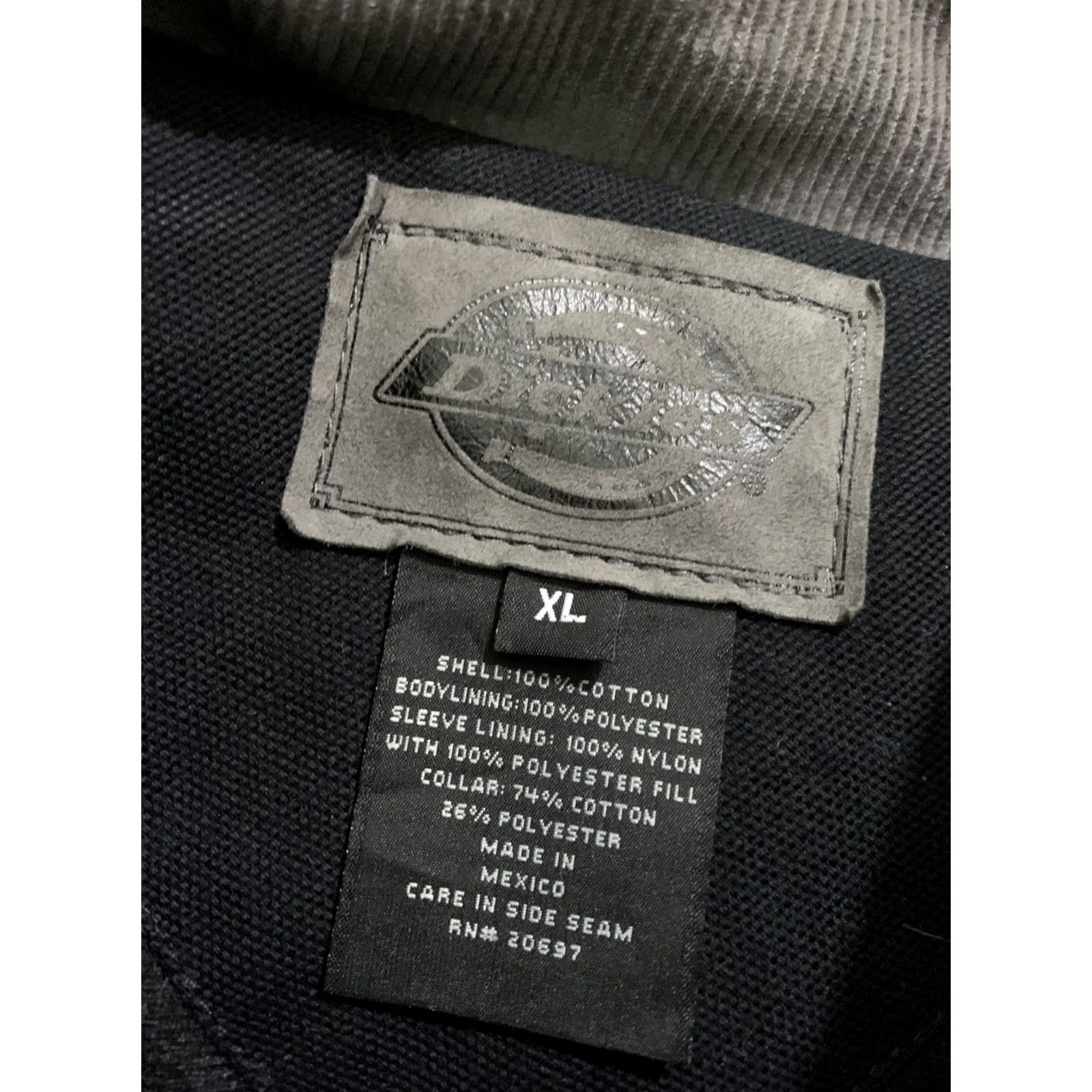 Dickies VINTAGE Dickies Insulated Black Canvas Work Chore Farm Trucker Hipster Jacket Mens XL Size US XL / EU 56 / 4 - 3 Thumbnail