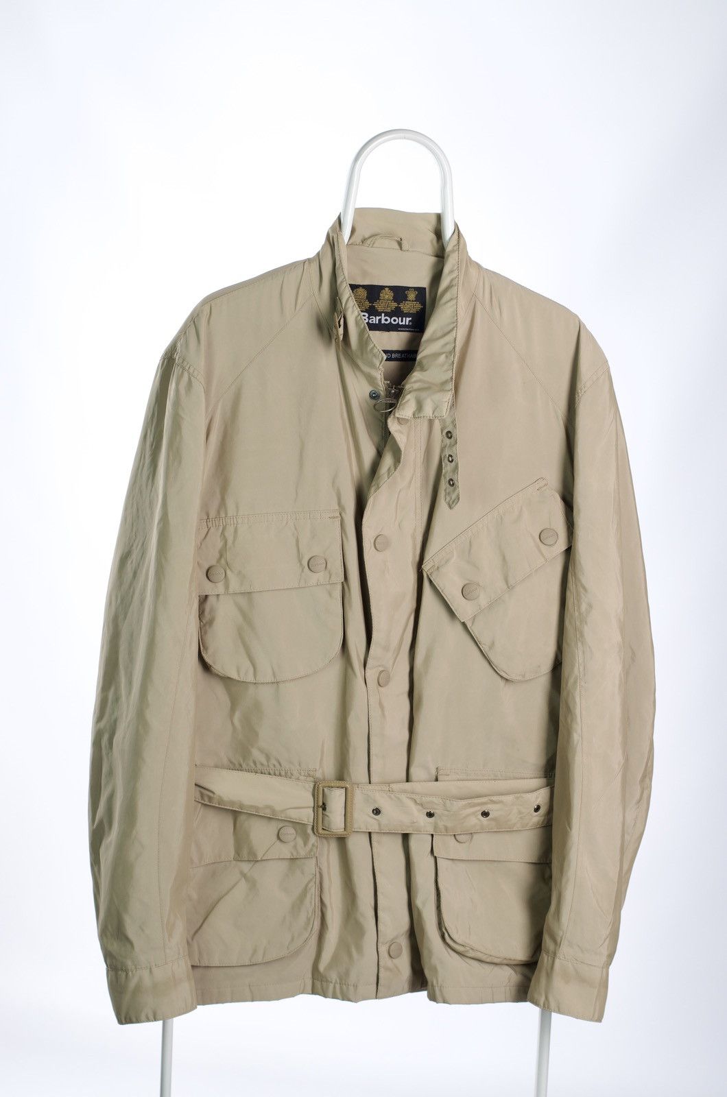 image of Barbour Metallic International Jacket Size XL in Beige, Men's