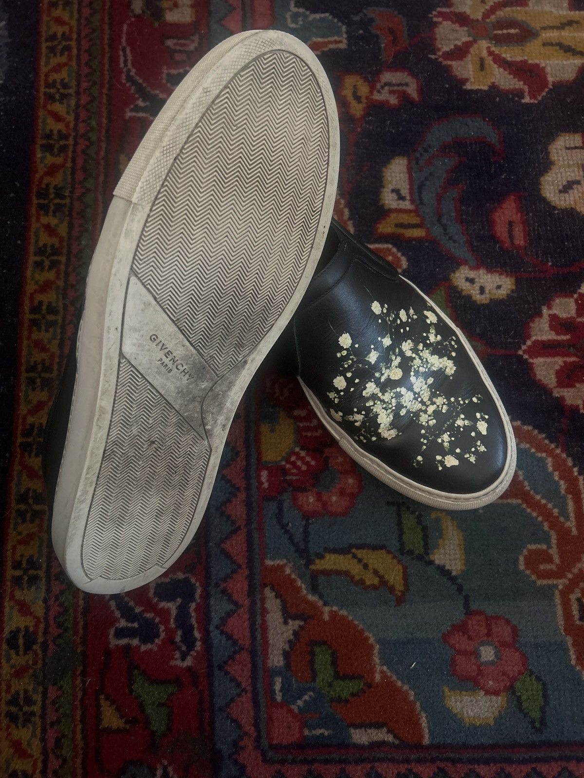 Designer × Givenchy Givenchy floral design slip on sneakers Size US 11 / EU 44 - 3 Thumbnail