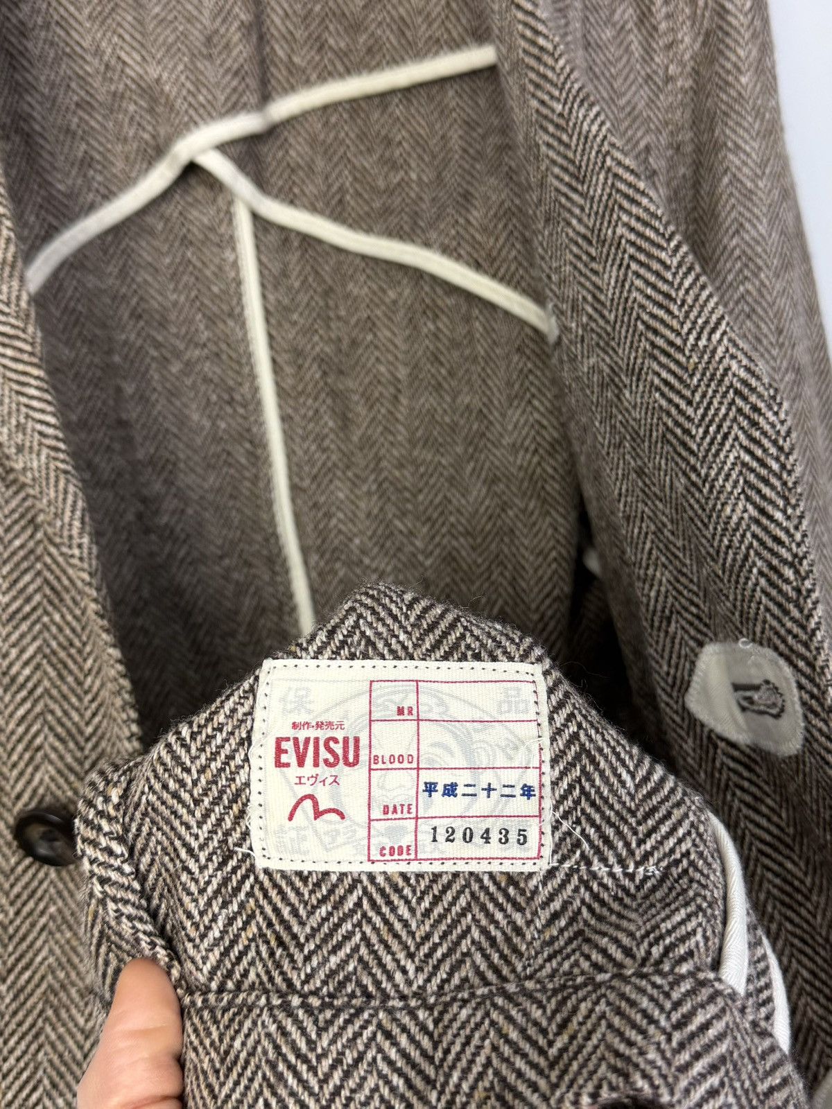 Evisu Rare Evisu Wool Jacket Small Logo 80% Wool 20% Nylon Size US L / EU 52-54 / 3 - 9 Thumbnail