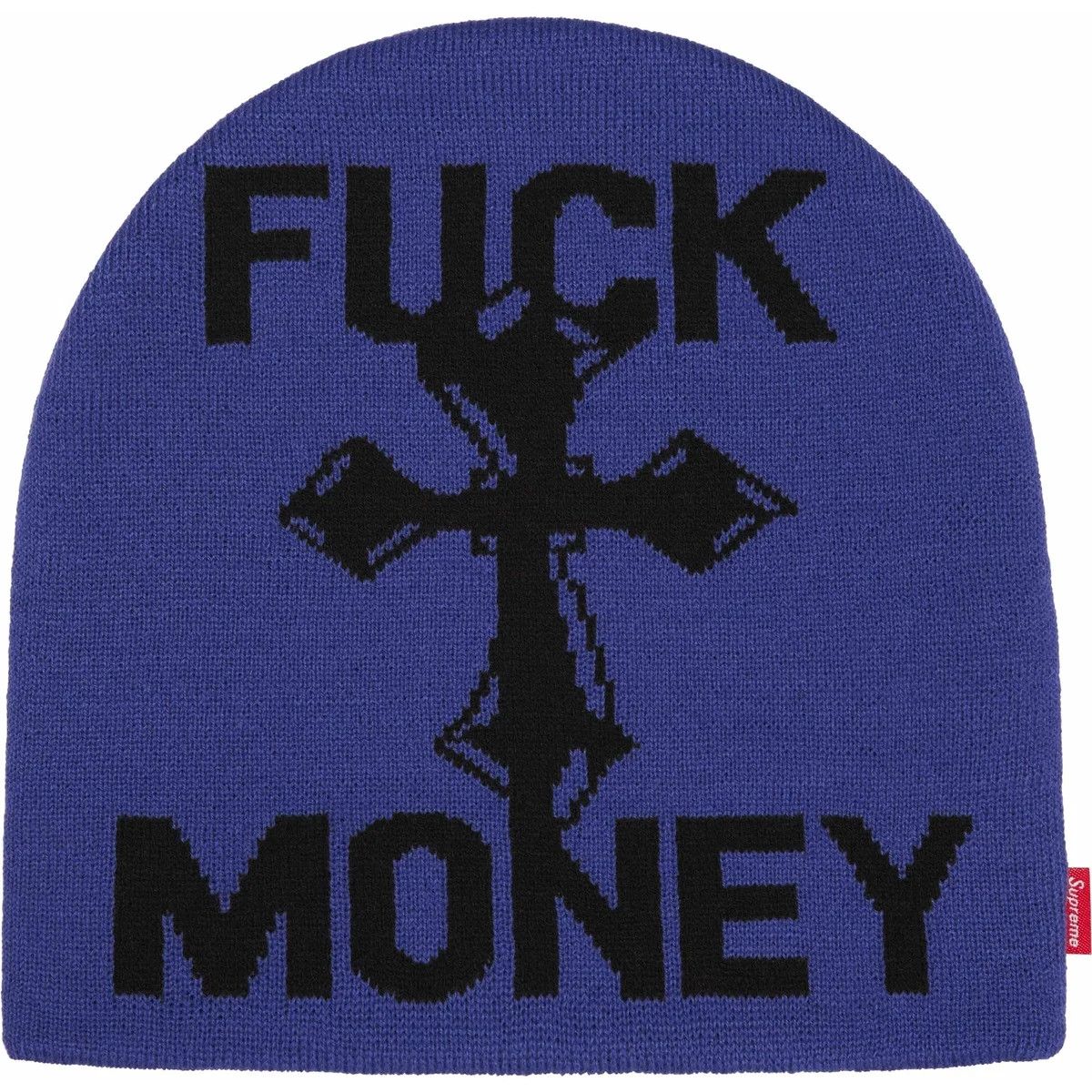 Supreme Supreme Fuck Money Beanie Royal Size ONE SIZE - 1 Thumbnail