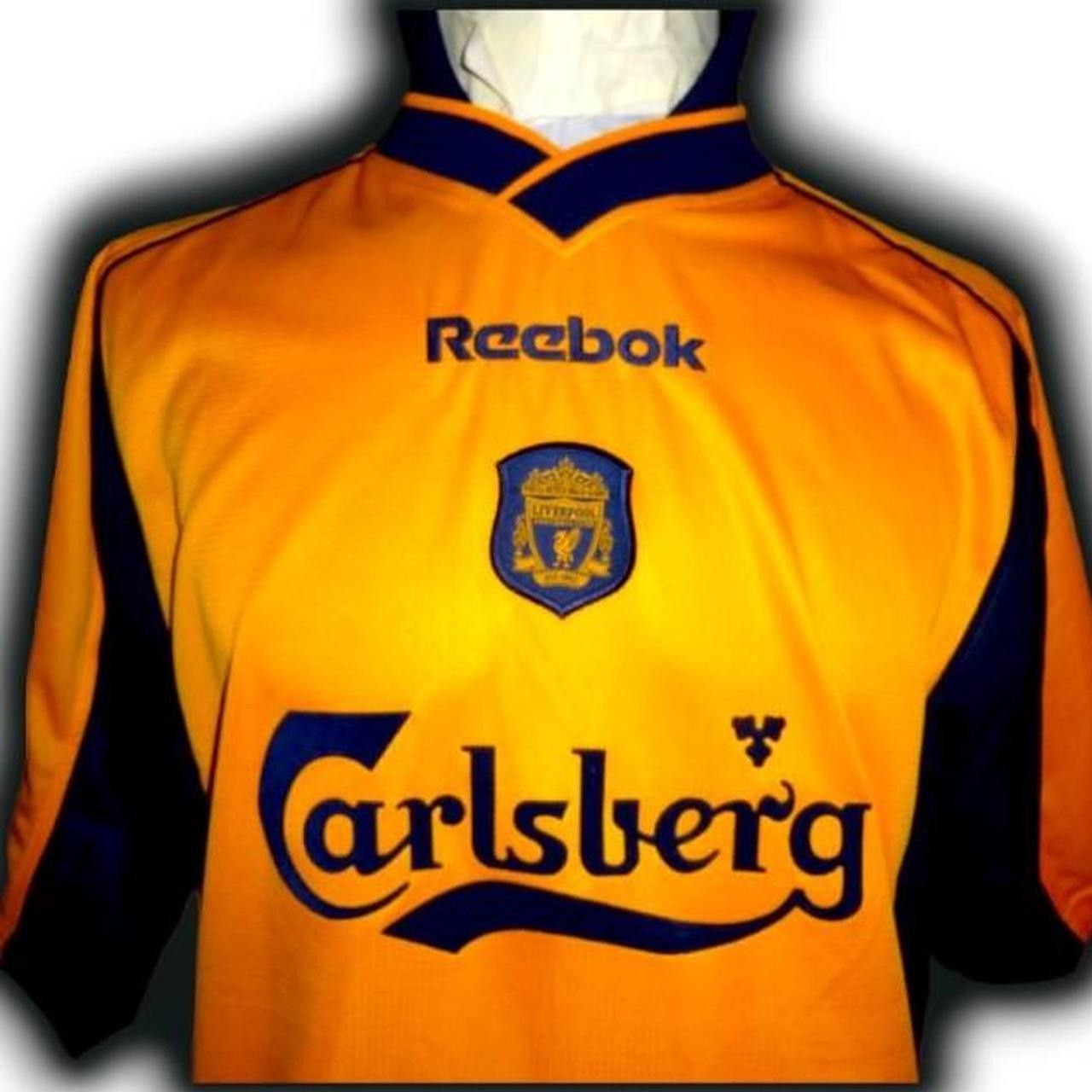 Reebok Fc Liverpool England 2000 2001 Away shirt jersey Size US M / EU 48-50 / 2 - 2 Thumbnail