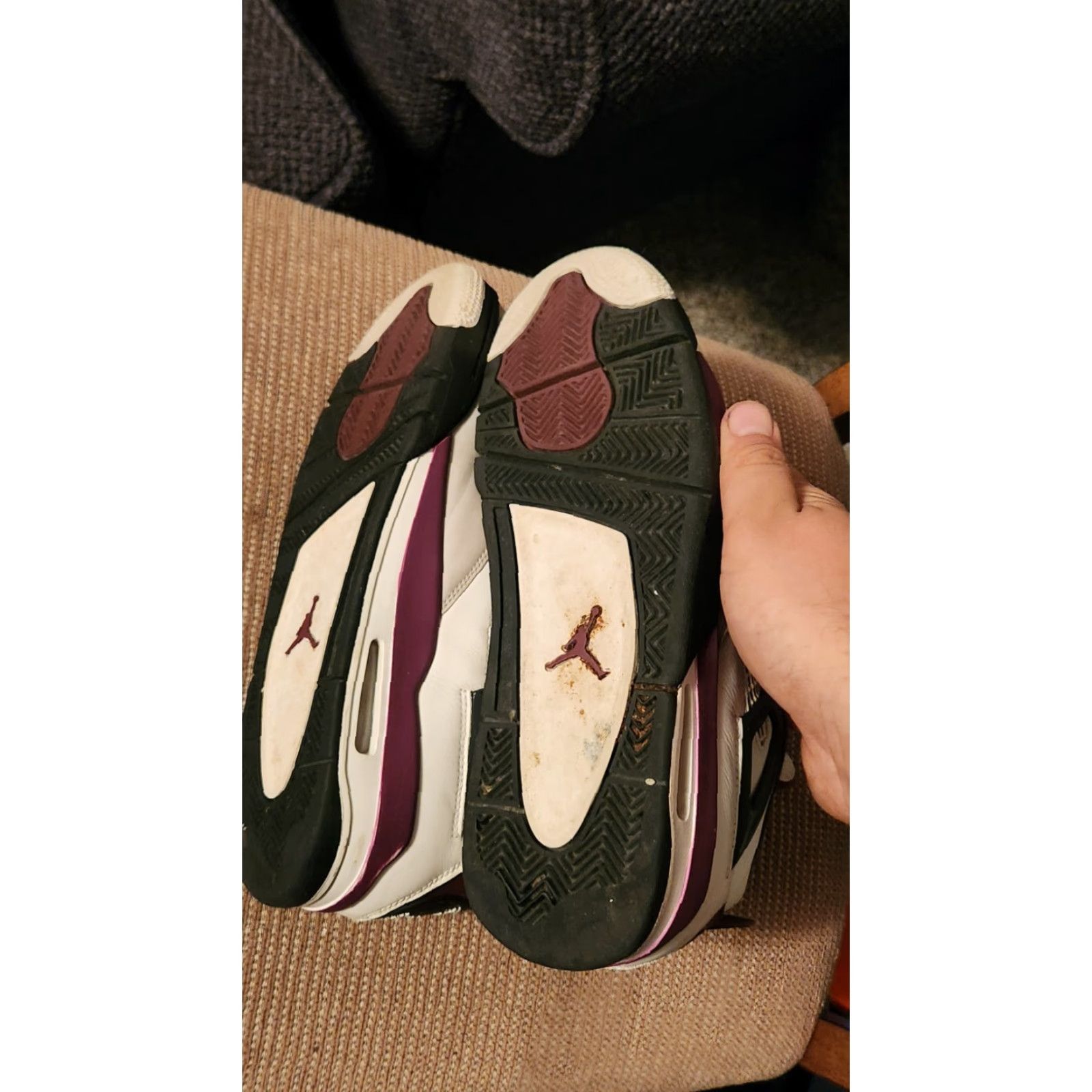 Jordan Brand Jordan 4 Retro x Paris Saint-Germain Bordeaux 2020 - Size 8.5 - Men - White - Air Jordan Sneaker - CZ5624-100 Size US 9 / EU 42 - 4 Thumbnail