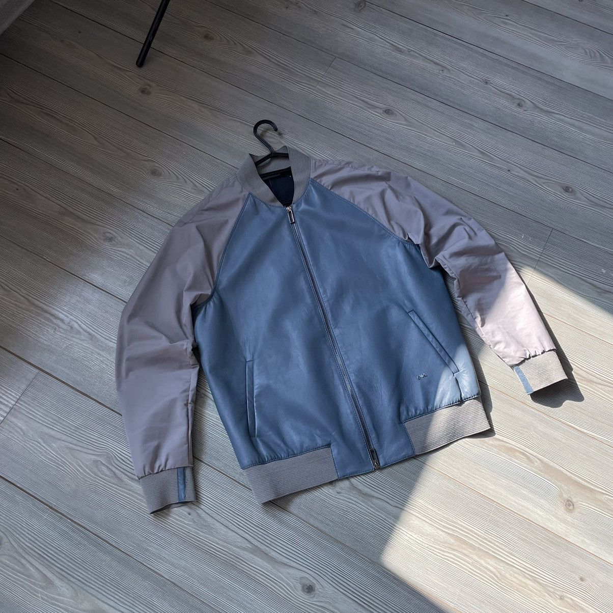 Emporio Armani Emporio Armani Leather + Nylon Bomber Jacket Size US L / EU 52-54 / 3 - 4 Thumbnail