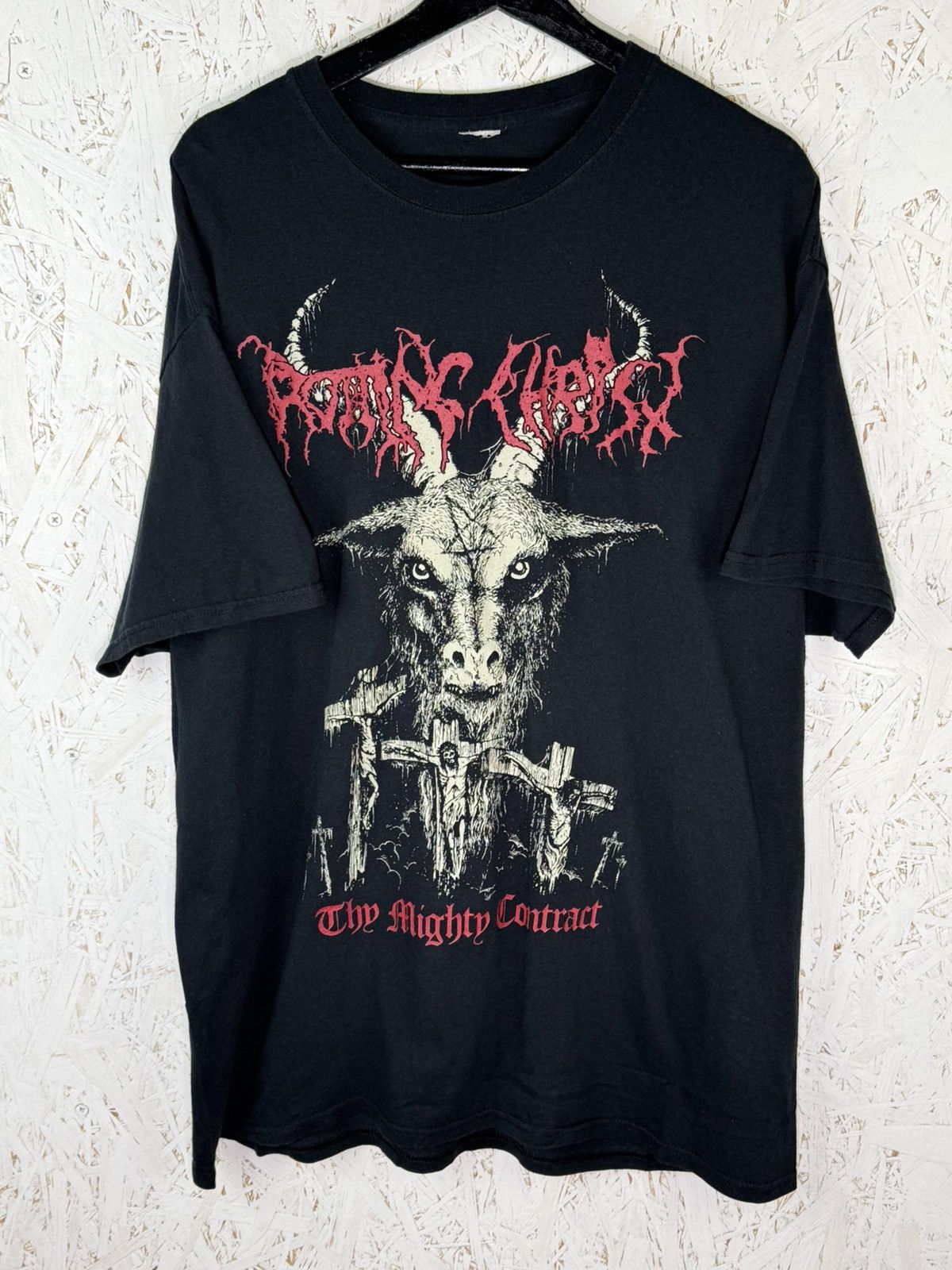 Band Tees Vintage Rotting Christ Goat Logo Black Metal Band T-Shirt XL Size US XL / EU 56 / 4 - 1 Thumbnail