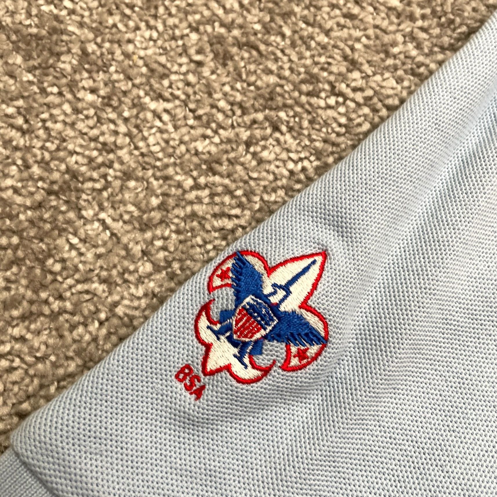 Peter Millar VINTAGE Peter Millar Boys Scout Patch Polo Shirt Men Large Light Blue Casual 90s Outdoor Sports Size US L / EU 52-54 / 3 - 3 Thumbnail