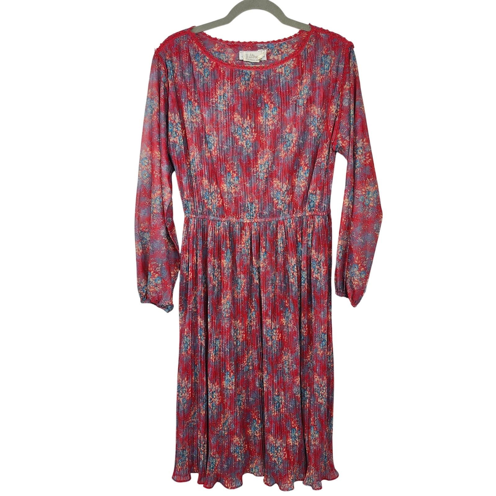 Other Vintage B Altman & Co Hal Ferman Midi Dress Medium Size M / US 6-8 / IT 42-44 - 1 Thumbnail