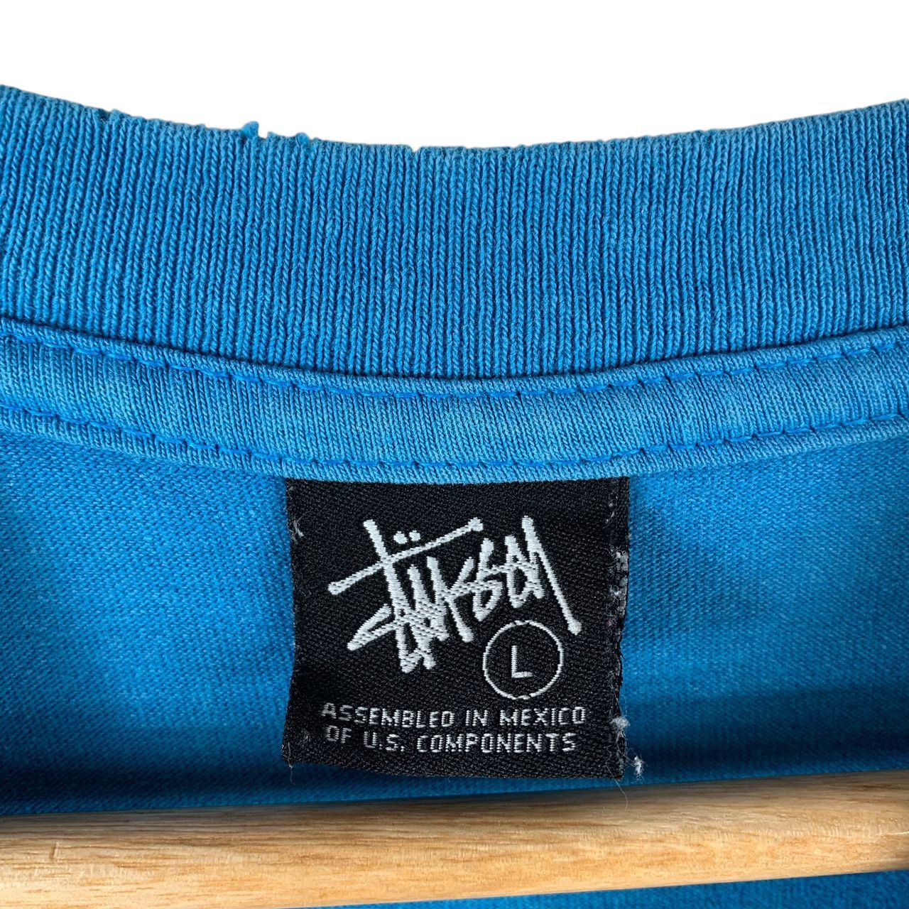 Stussy × Vintage Vintage 90s STUSSY S logo big printed streetwear tee Size US L / EU 52-54 / 3 - 3 Thumbnail