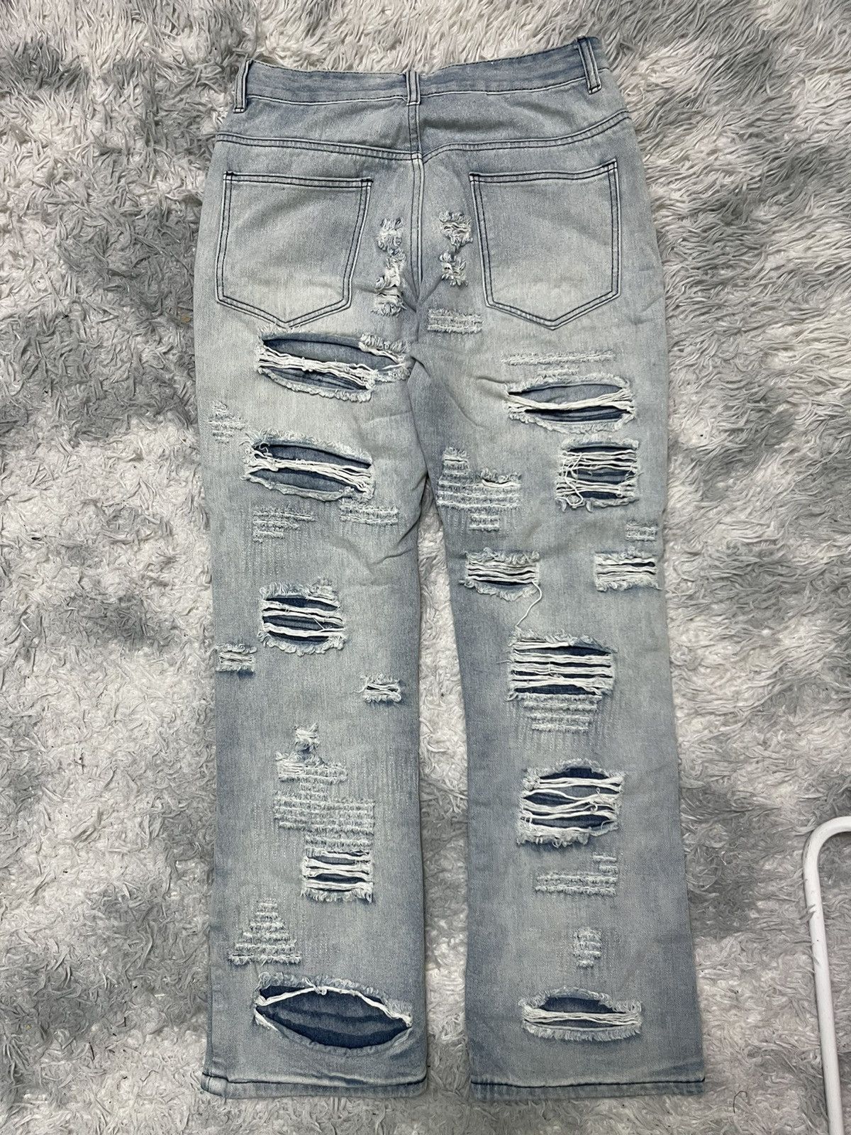 If Six Was Nine 2000s ARULE DISTRESSED DENIM RARE DESIGN Size US 29 - 6 Thumbnail